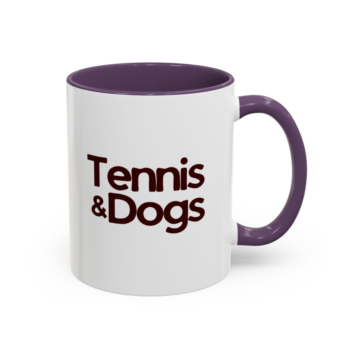 Tennis & Dogs Coffee Mug | Funny Tennis Dog Lover Accent Mug, Gift for Tennis and Dog Lovers