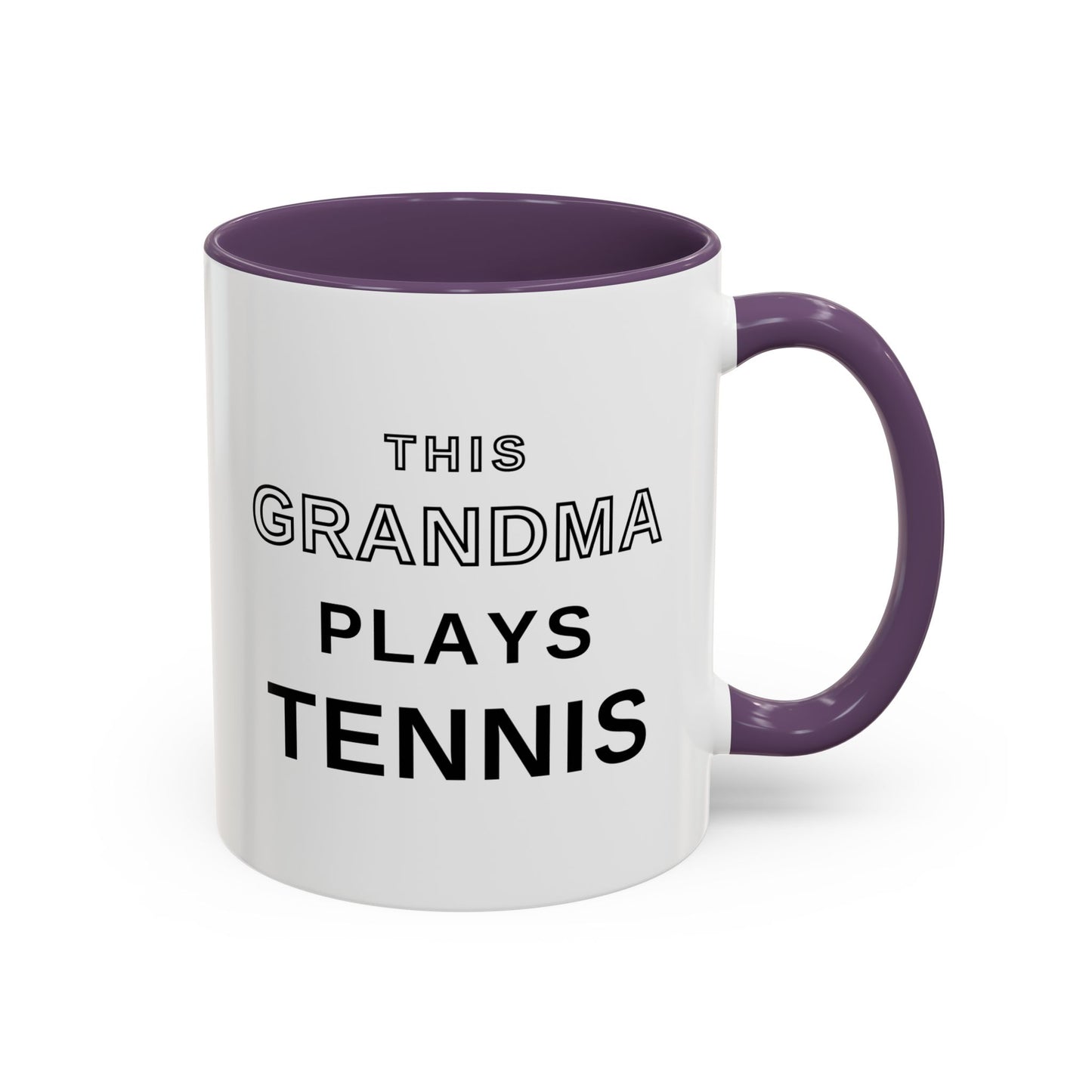 This Grandma Plays Tennis Coffee Mug | Funny Tennis Accent Mug, Gift for Tennis Grandmas