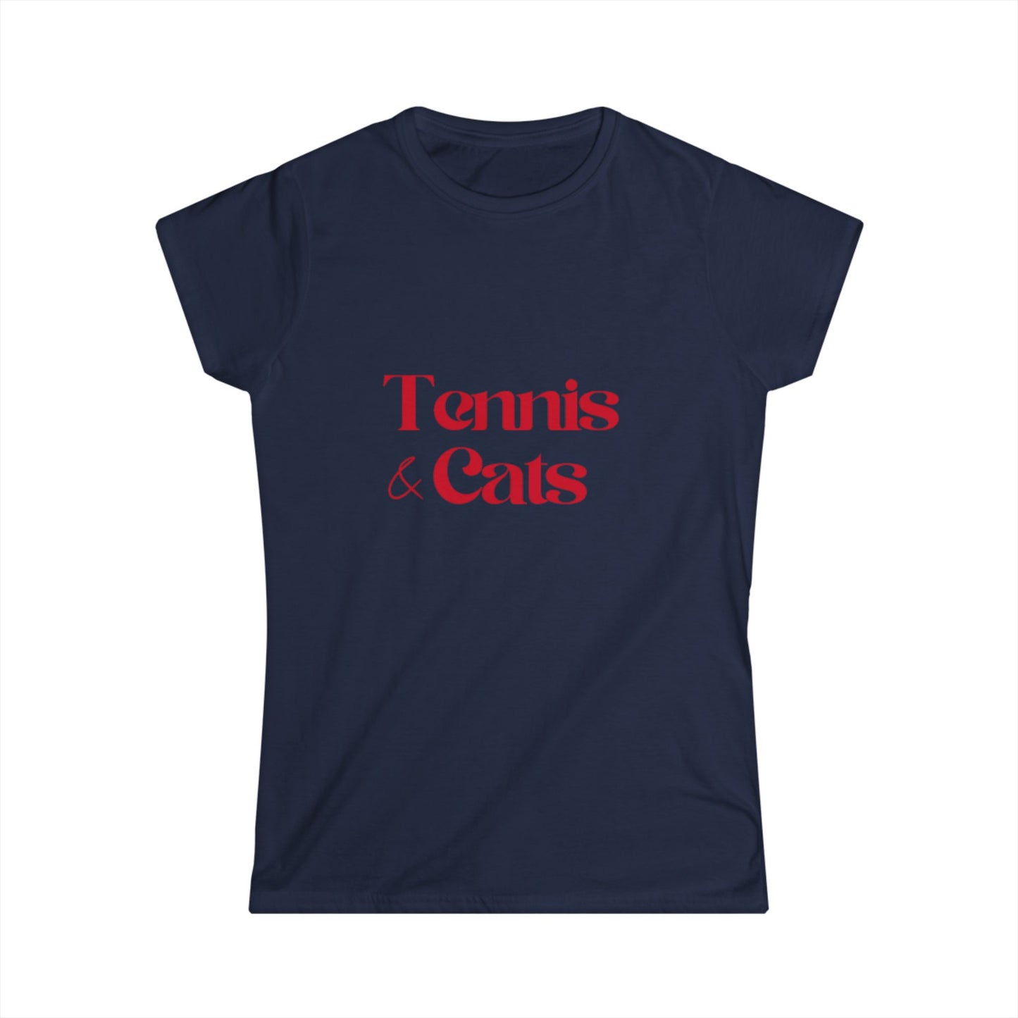 Tennis & Cats | Women's Soft Tee