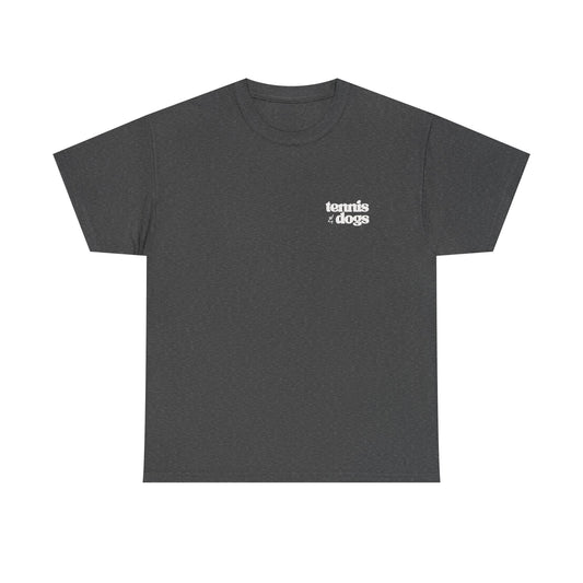 Tennis & Dogs Shirt | Unisex Tennis Dog Lover T-Shirt, Gift for Tennis Players Who Love Dogs