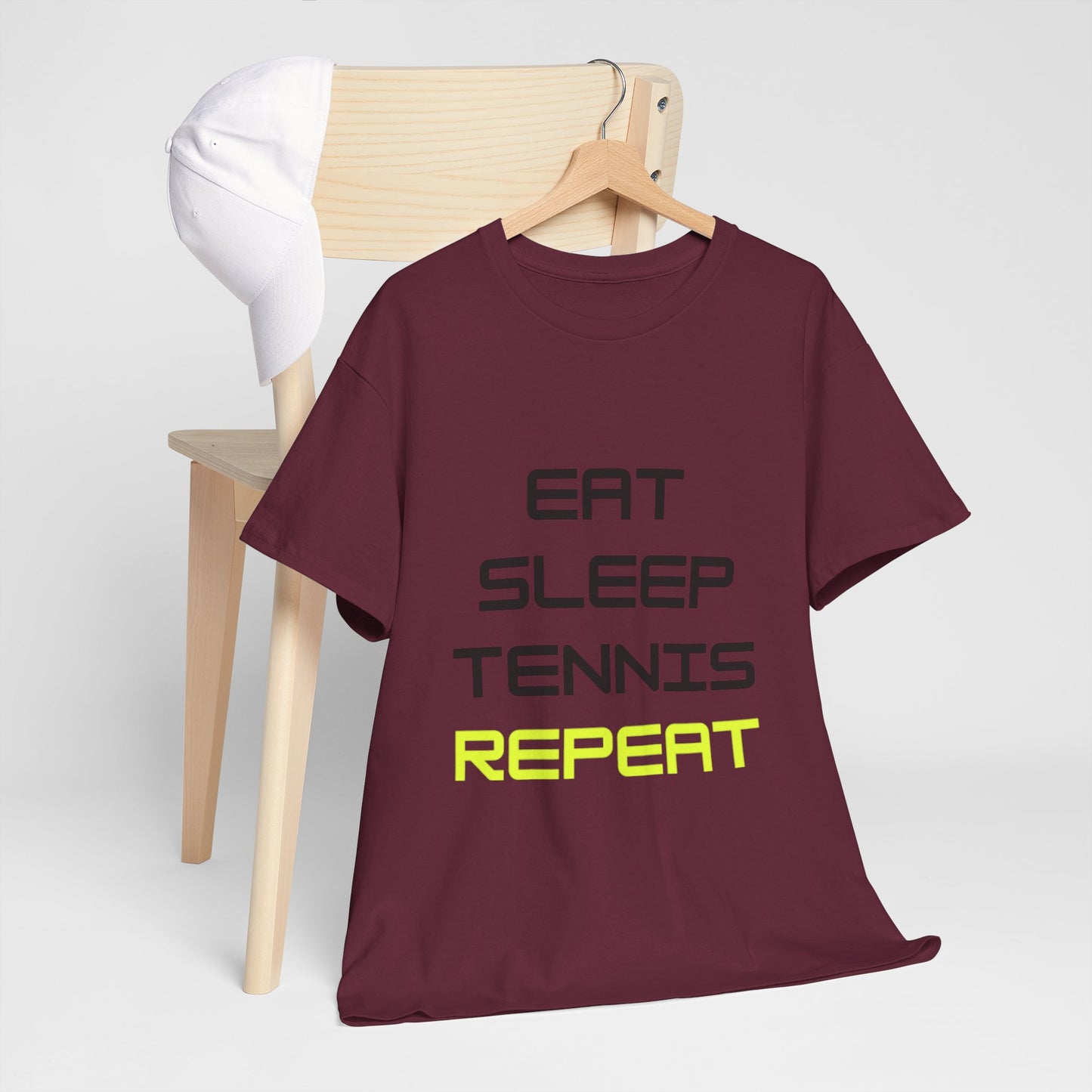 Eat-Sleep-Tennis-Repeat | Cotton Short Sleeve T-Shirt