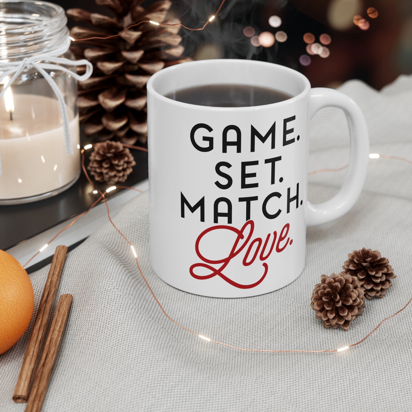 Game. Set. Match. Love. - Coffee Mug