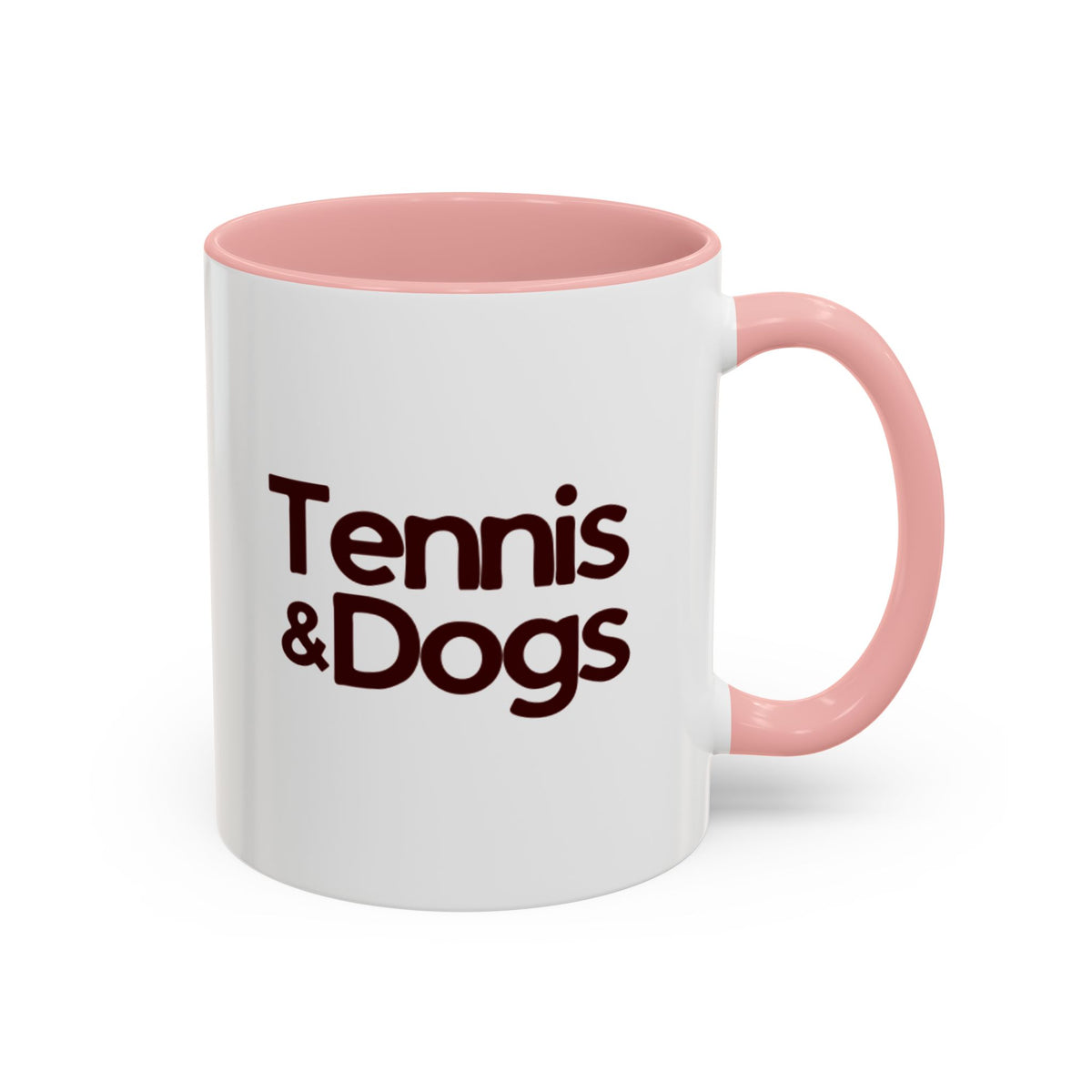 Tennis & Dogs Coffee Mug | Funny Tennis Dog Lover Accent Mug, Gift for Tennis and Dog Lovers