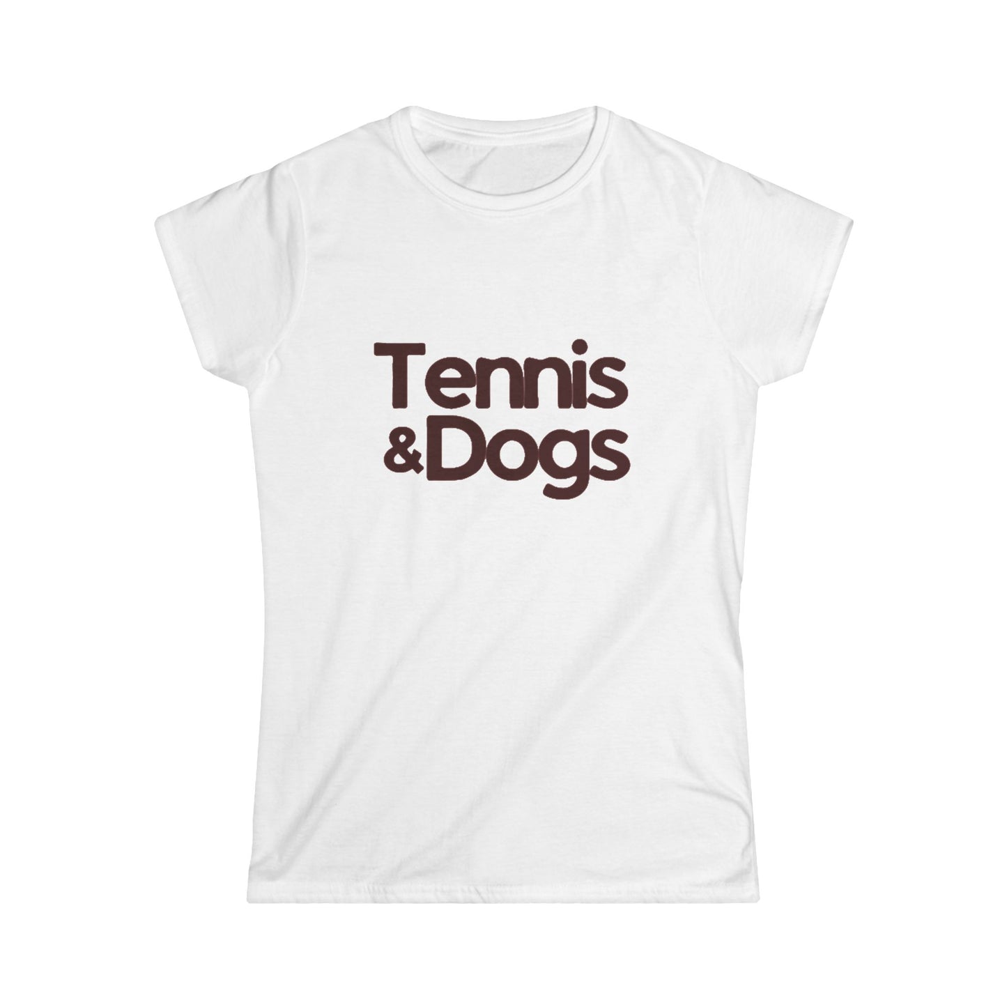 Tennis & Dogs Shirt | Funny Tennis Dog Lover T-Shirt, Gift for Women Who Love Tennis and Dogs