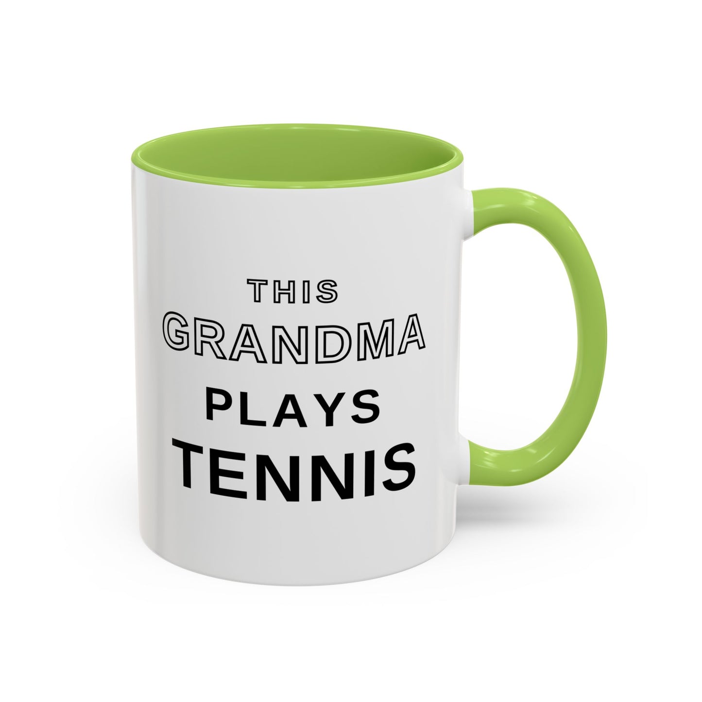 This Grandma Plays Tennis Coffee Mug | Funny Tennis Accent Mug, Gift for Tennis Grandmas