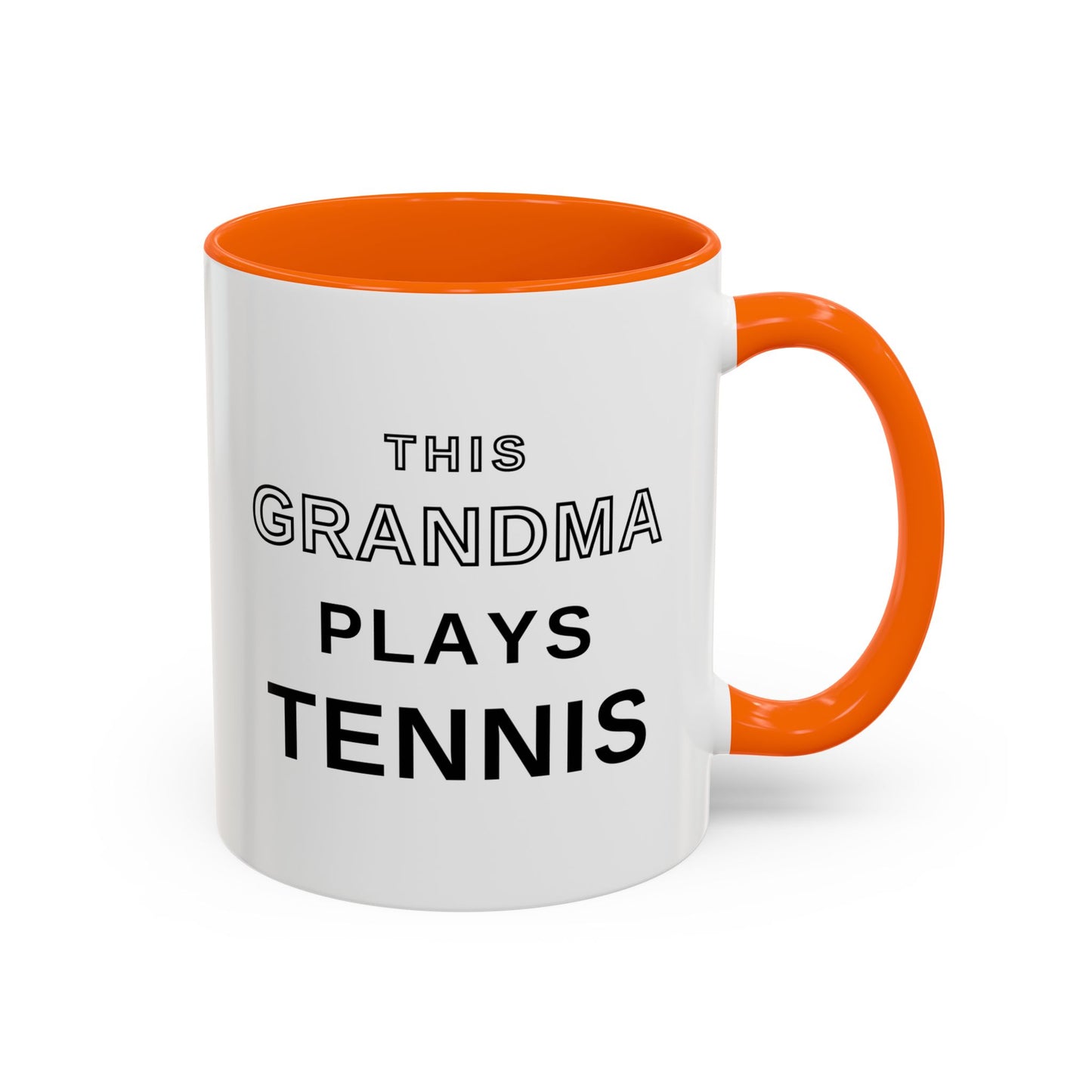 This Grandma Plays Tennis Coffee Mug | Funny Tennis Accent Mug, Gift for Tennis Grandmas