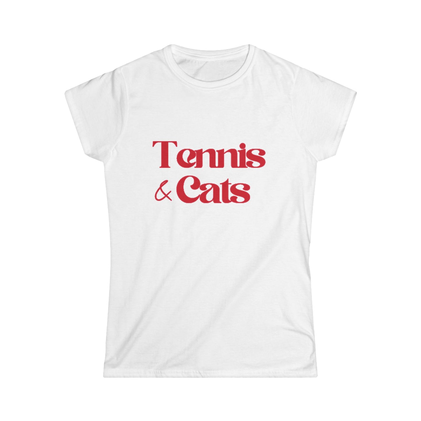 Tennis & Cats Shirt | Funny Tennis Cat Lover T-Shirt, Gift for Women Who Love Tennis and Cats