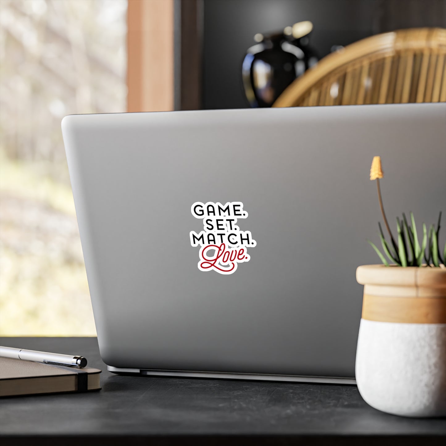 Game. Set. Match. Love. - Vinyl Sticker