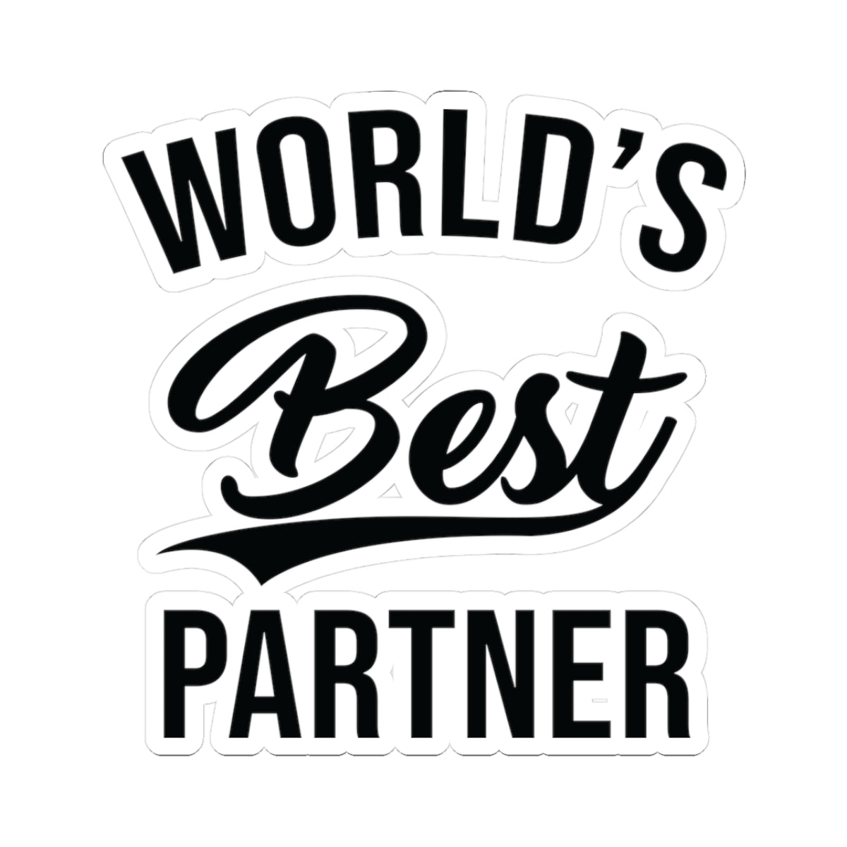 World's Best Tennis Partner Sticker