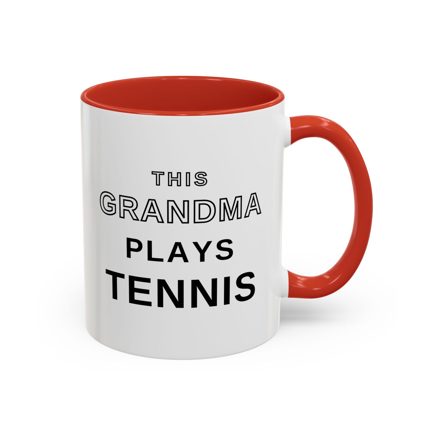 This Grandma Plays Tennis Coffee Mug | Funny Tennis Accent Mug, Gift for Tennis Grandmas