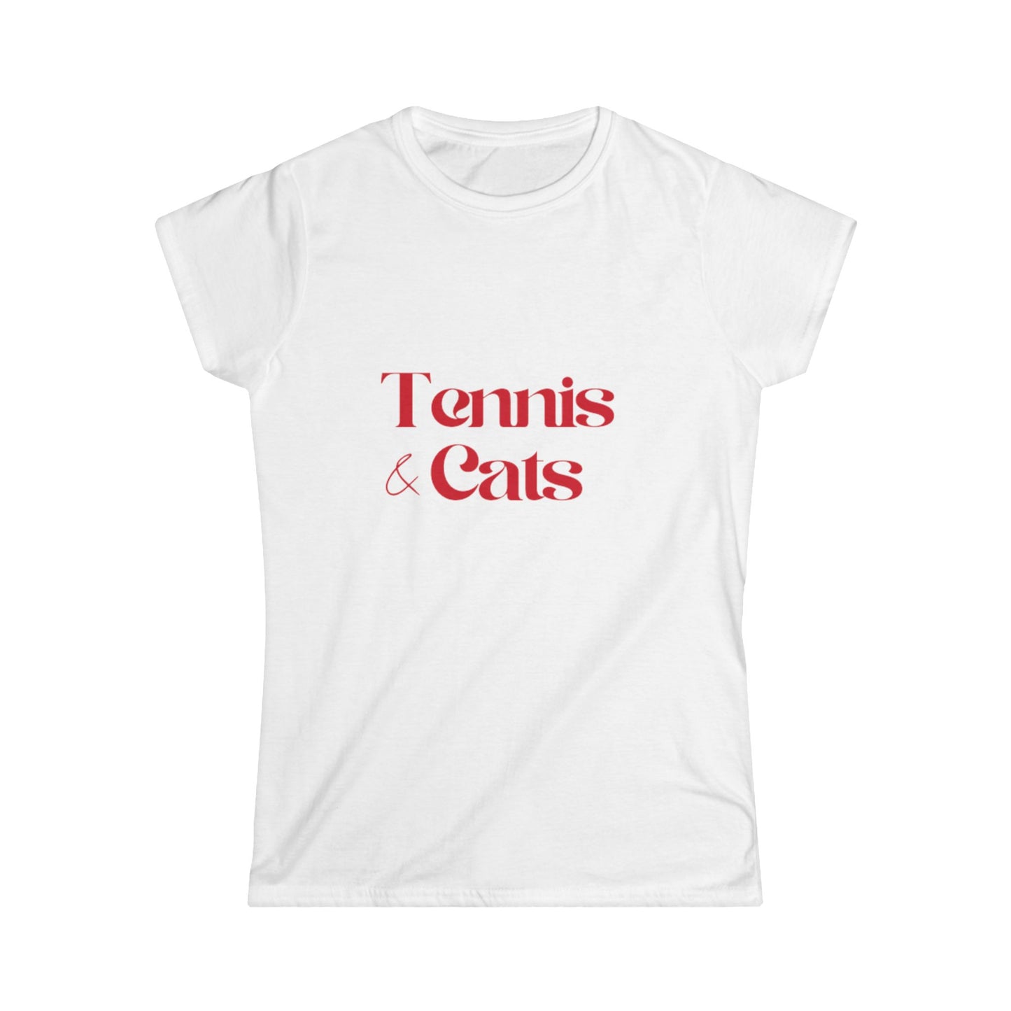 Tennis & Cats | Women's Soft Tee