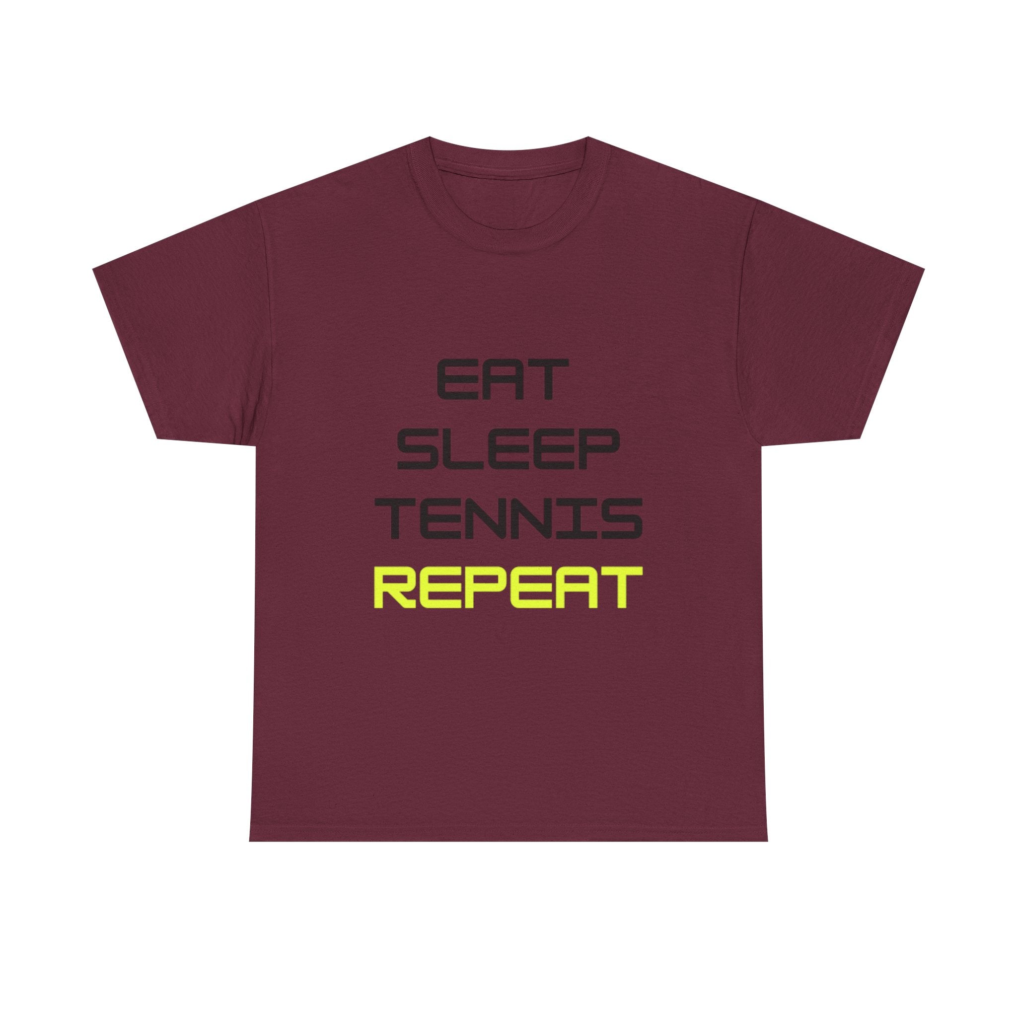 Adesivo Tennis 7,6 Cm - 'Eat Sleep Tennis Repeat' Pallina Verde | Impermeabile UV Per Laptop, Auto, Borraccia