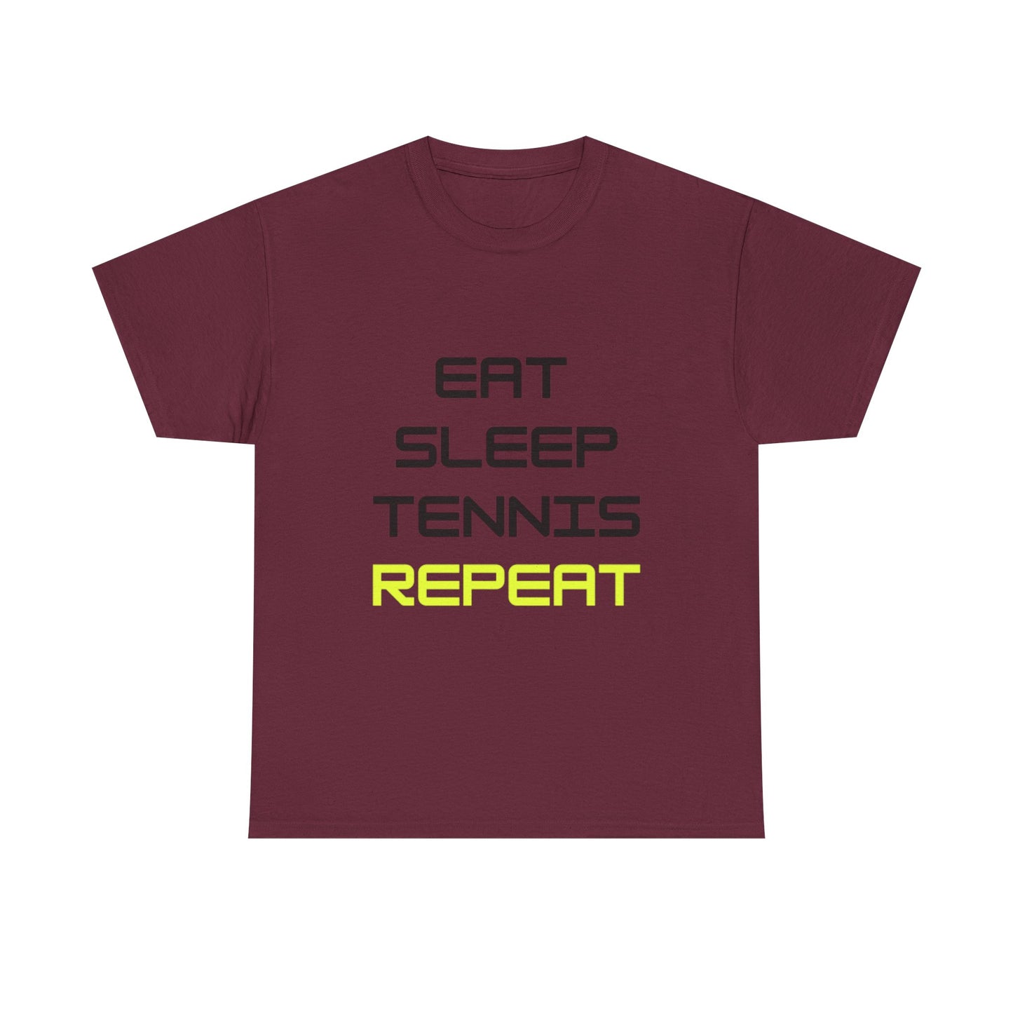Eat-Sleep-Tennis-Repeat | Cotton Short Sleeve T-Shirt