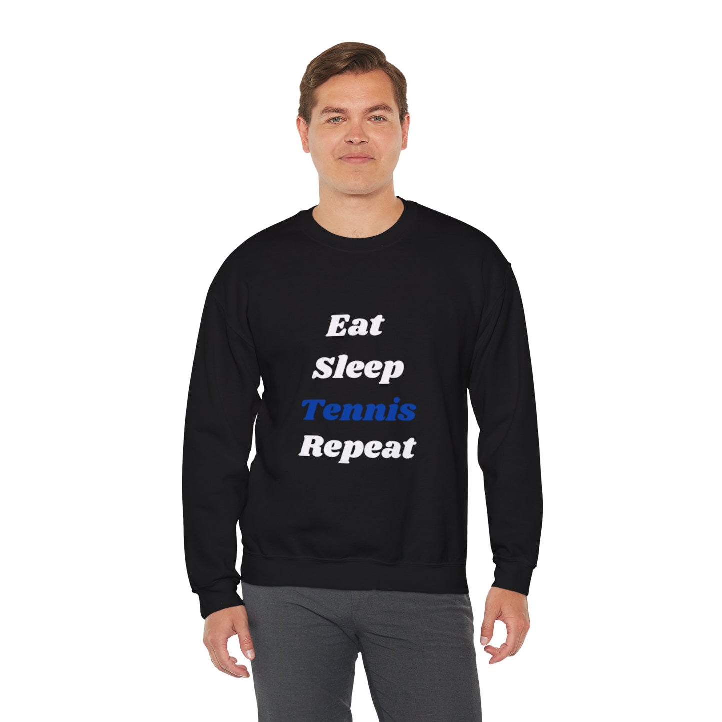 Eat-Sleep-Tennis-Repeat | Unisex Crewneck Sweatshirt
