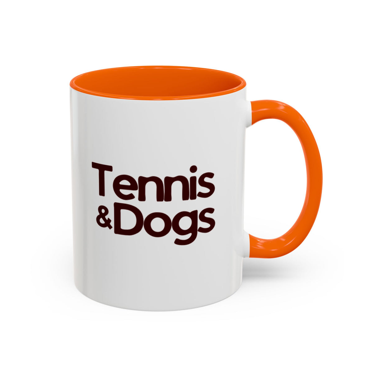 Tennis & Dogs Coffee Mug | Funny Tennis Dog Lover Accent Mug, Gift for Tennis and Dog Lovers