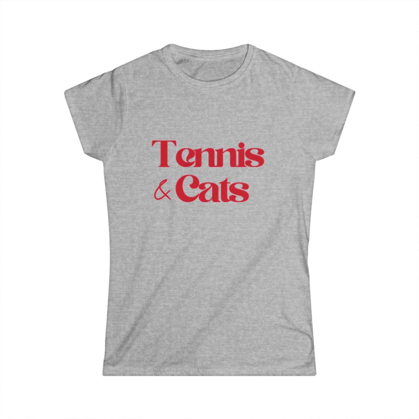 Tennis & Cats Shirt | Funny Tennis Cat Lover T-Shirt, Gift for Women Who Love Tennis and Cats