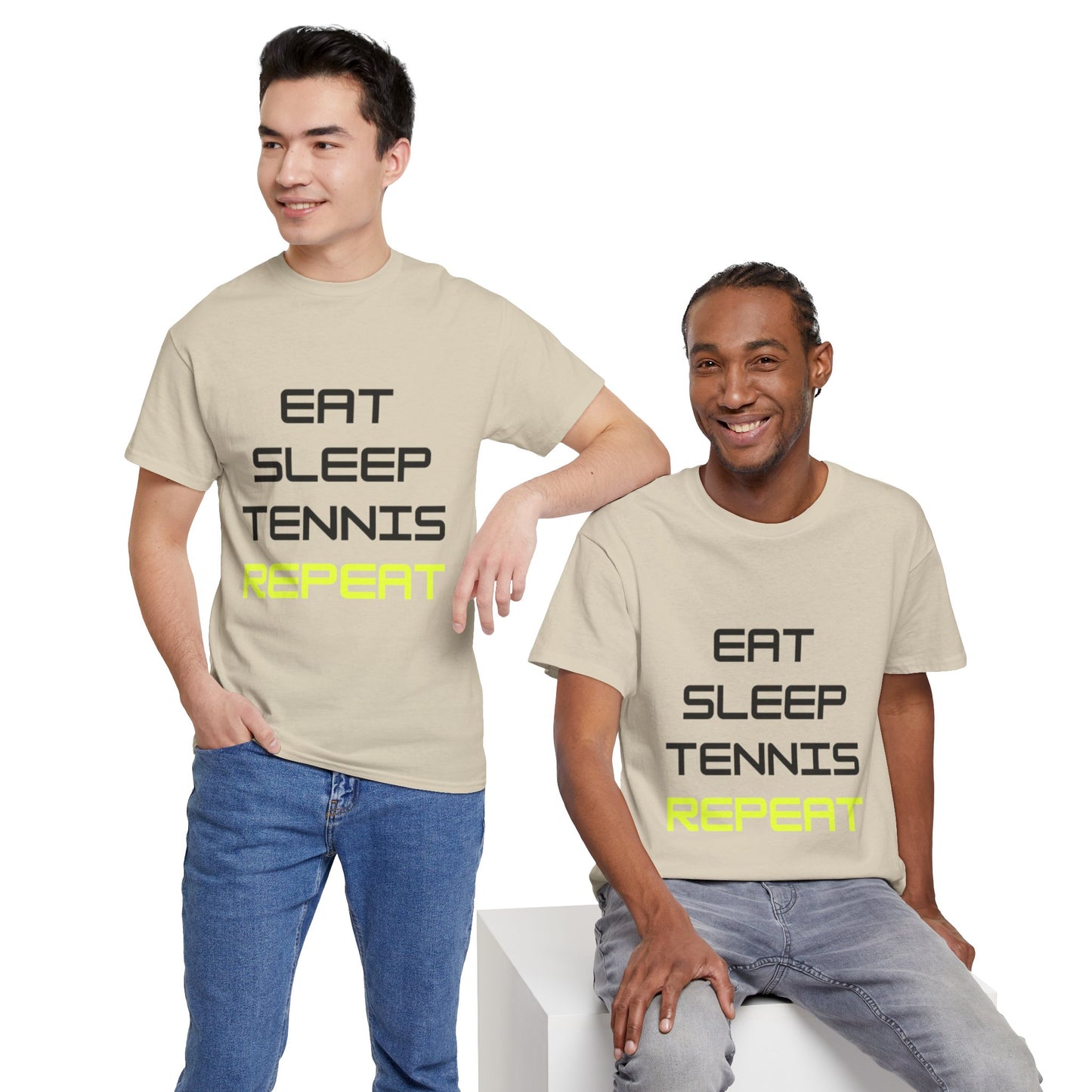 Eat-Sleep-Tennis-Repeat | Cotton Short Sleeve T-Shirt