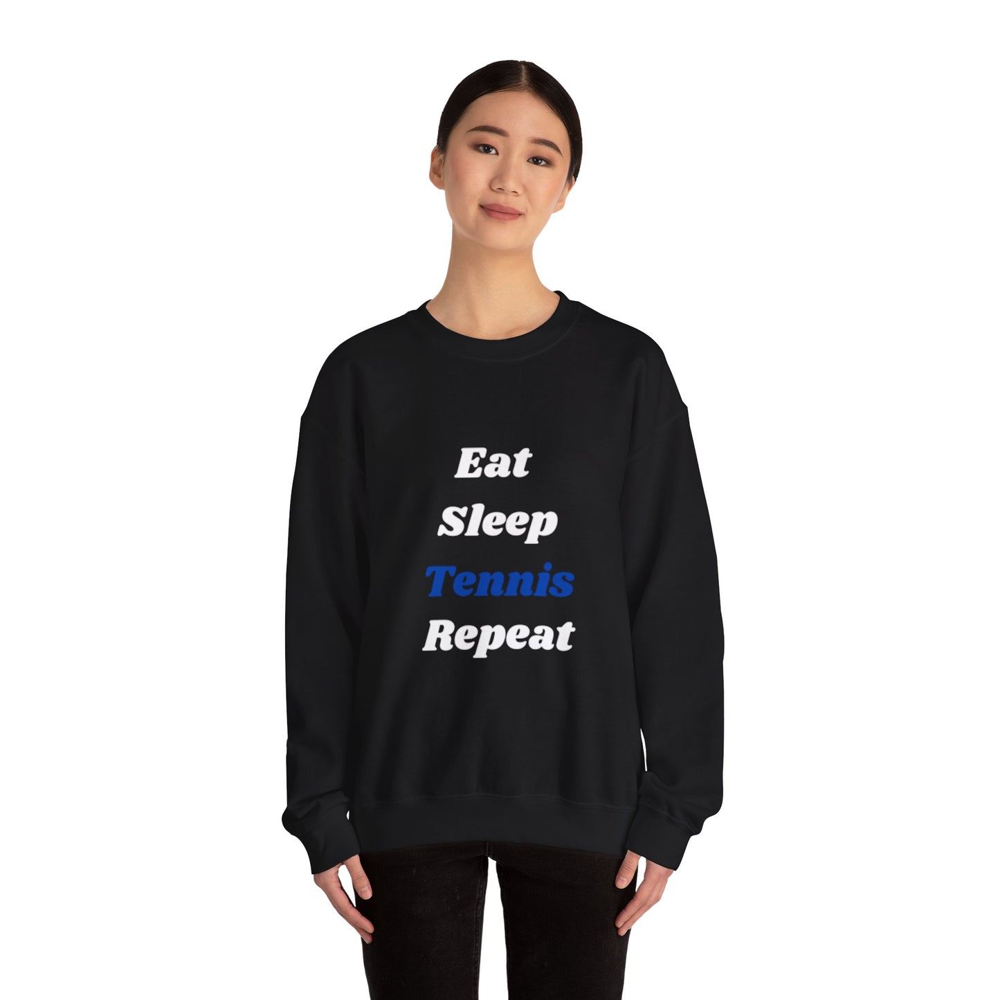 Eat-Sleep-Tennis-Repeat | Unisex Crewneck Sweatshirt