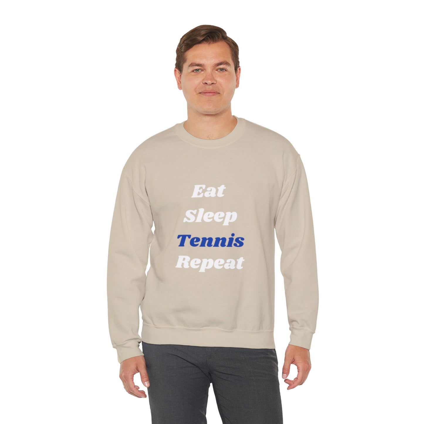 Eat-Sleep-Tennis-Repeat | Unisex Crewneck Sweatshirt