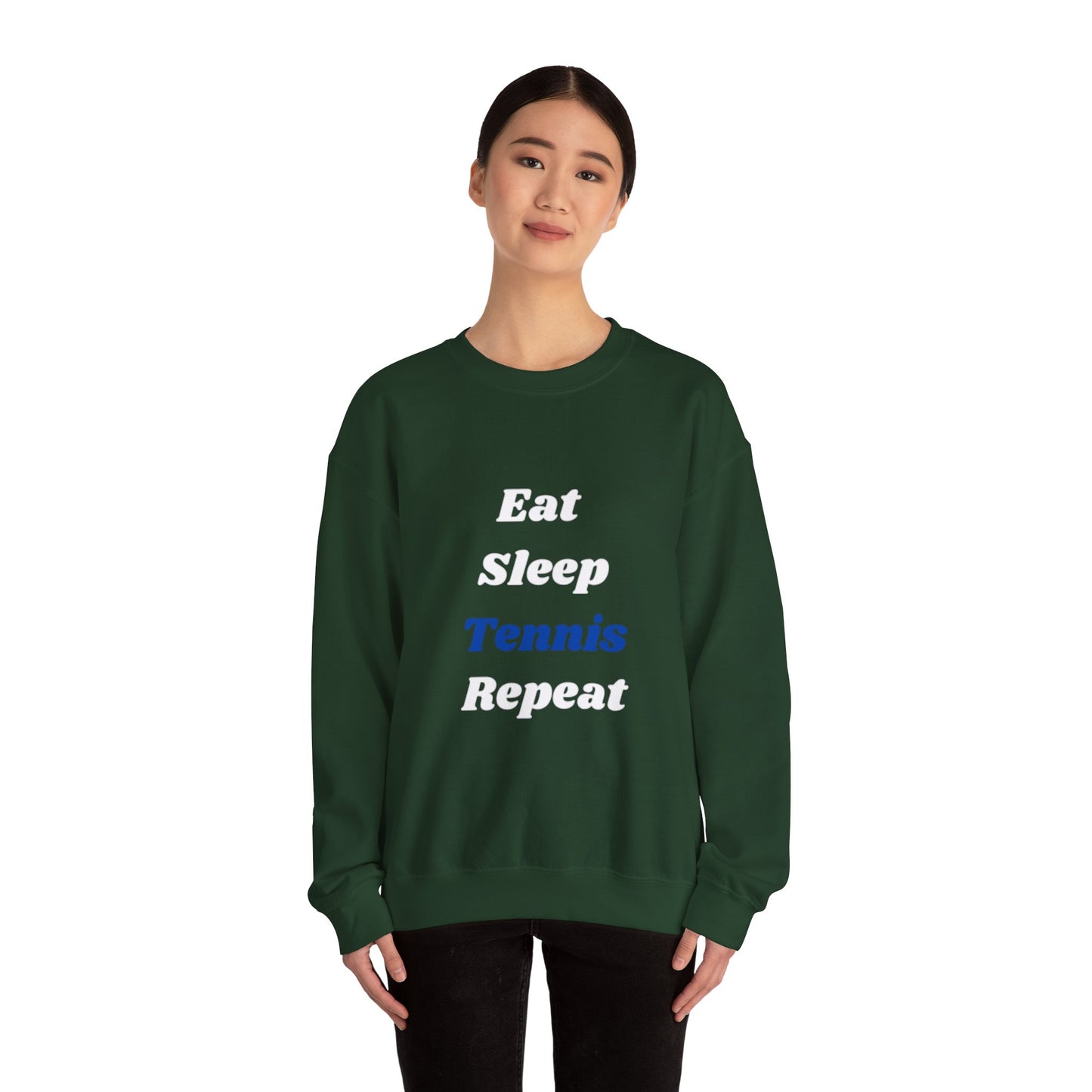 Eat-Sleep-Tennis-Repeat | Unisex Crewneck Sweatshirt
