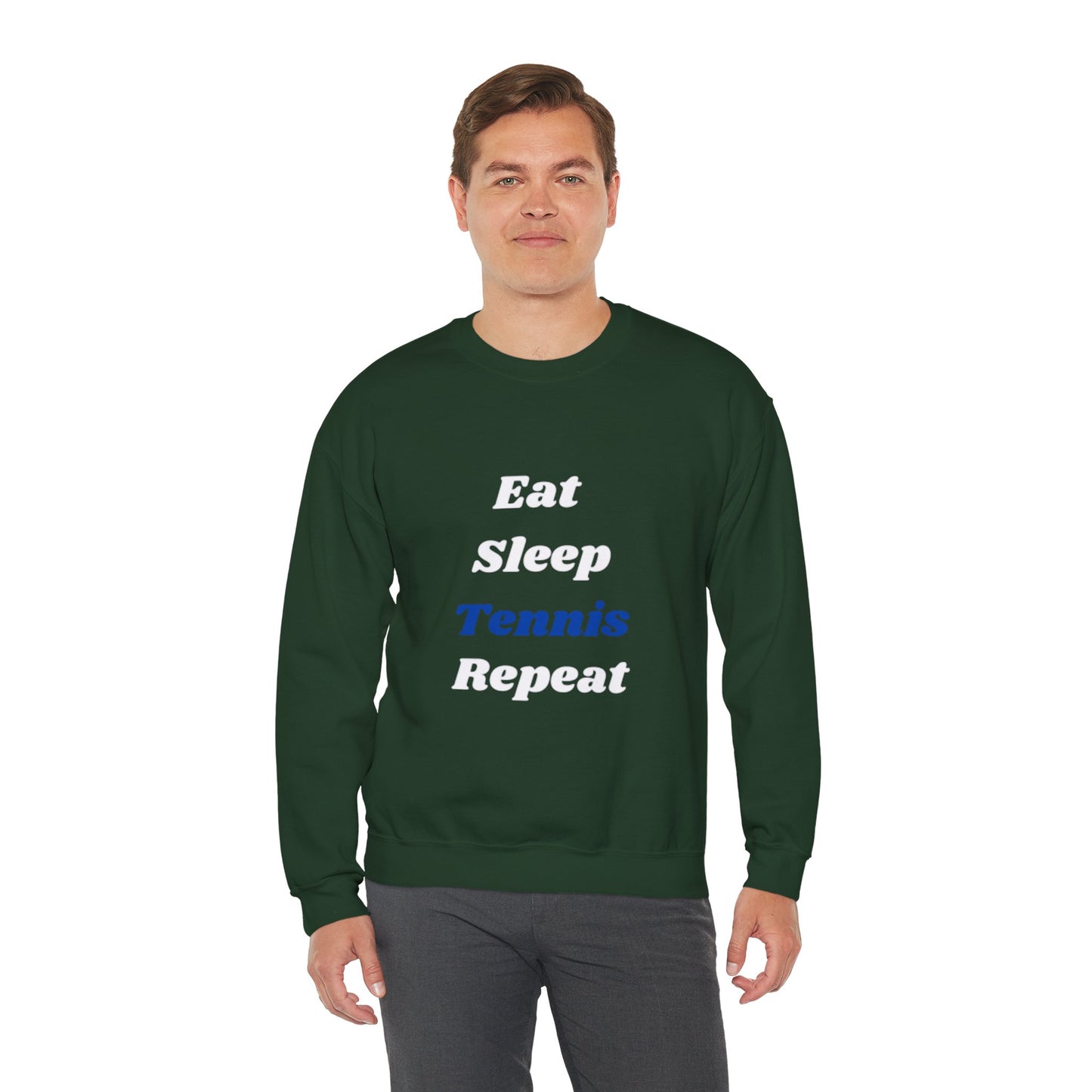 Eat-Sleep-Tennis-Repeat | Unisex Crewneck Sweatshirt