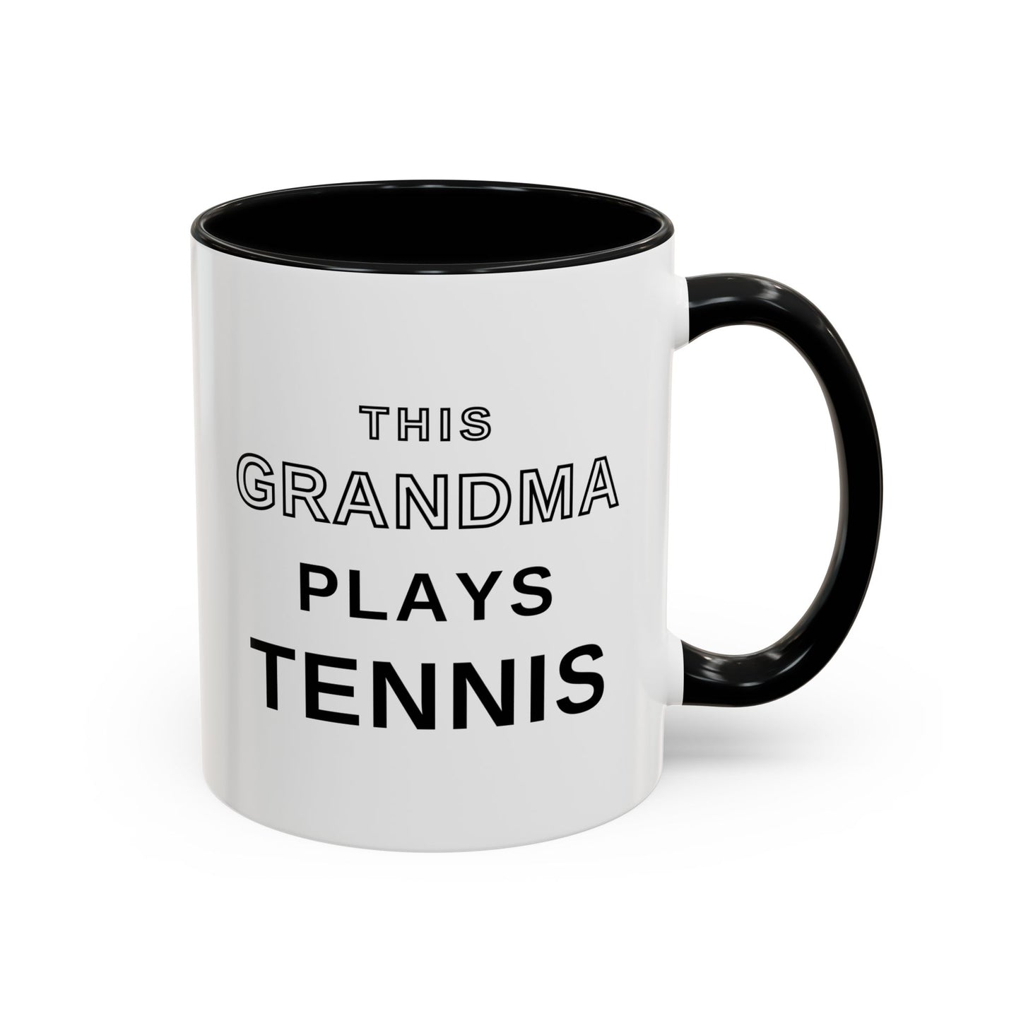 This Grandma Plays Tennis Coffee Mug | Funny Tennis Accent Mug, Gift for Tennis Grandmas