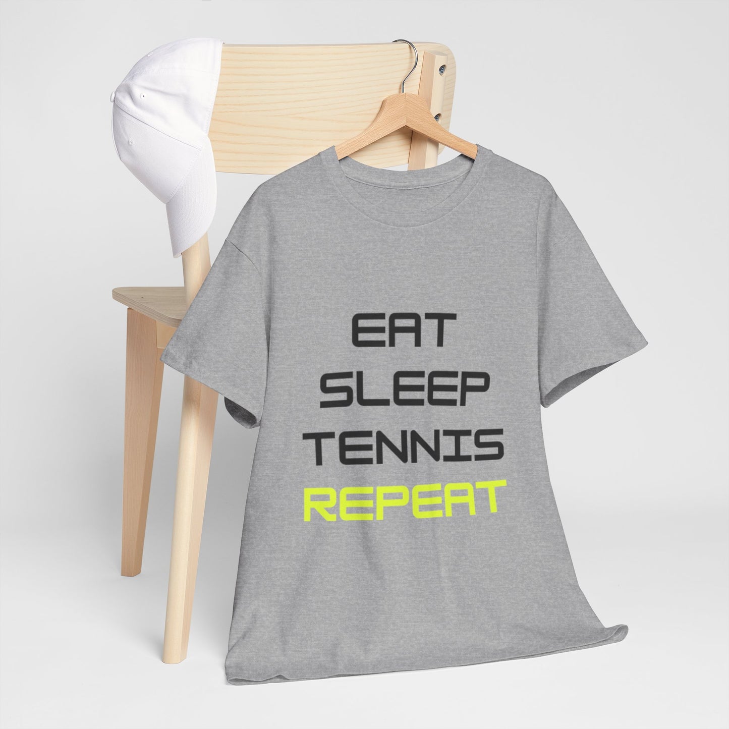Eat-Sleep-Tennis-Repeat | Cotton Short Sleeve T-Shirt