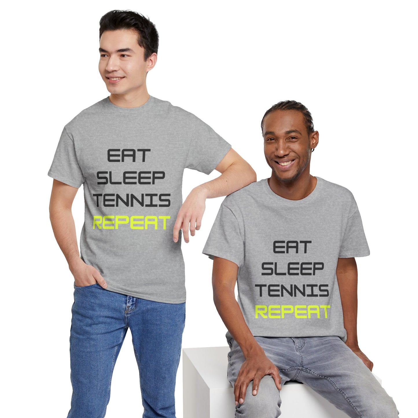 Eat-Sleep-Tennis-Repeat | Cotton Short Sleeve T-Shirt