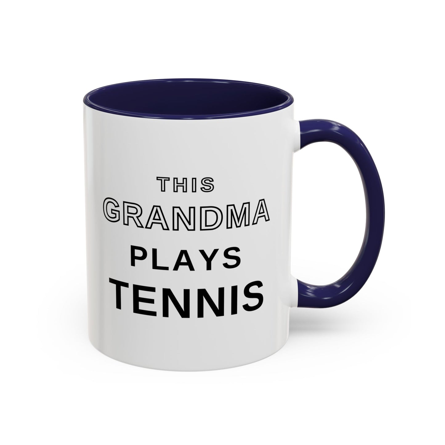 This Grandma Plays Tennis Coffee Mug | Funny Tennis Accent Mug, Gift for Tennis Grandmas