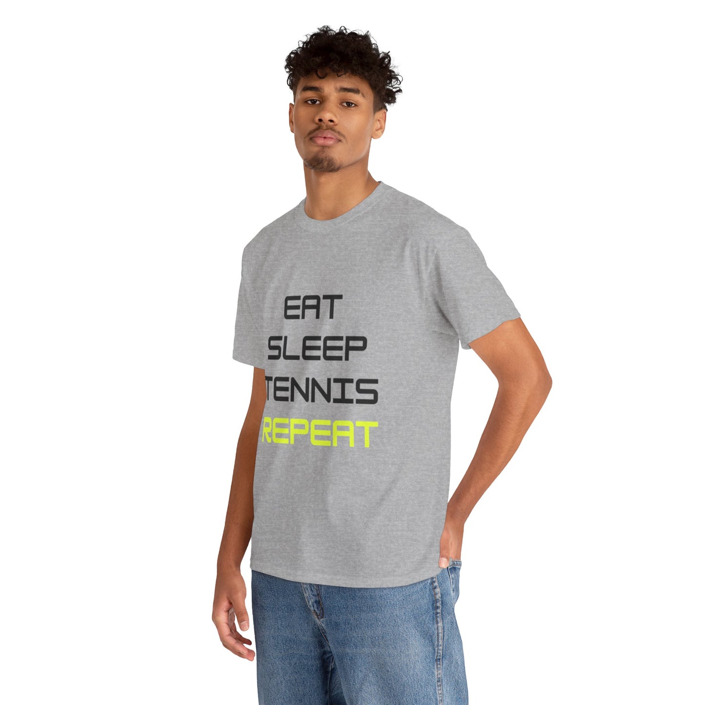 Eat-Sleep-Tennis-Repeat | Cotton Short Sleeve T-Shirt