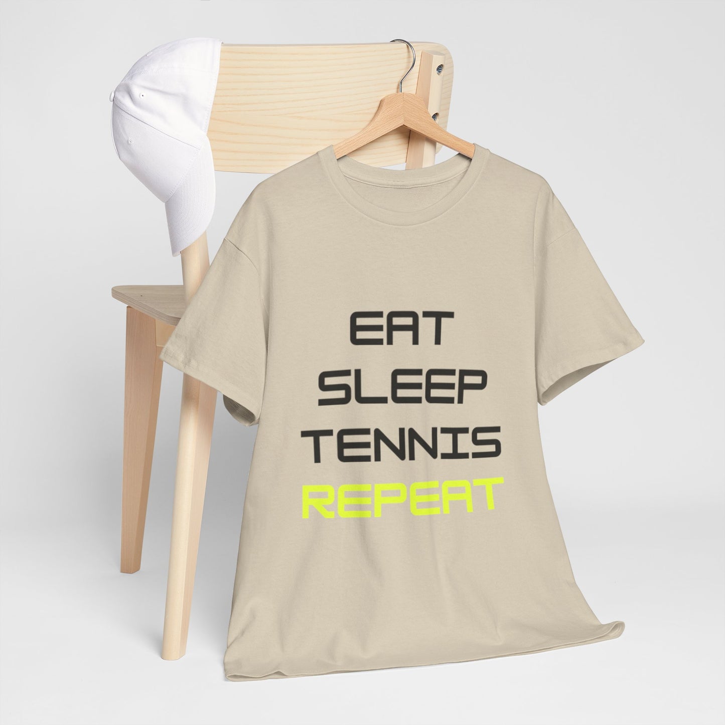 Eat-Sleep-Tennis-Repeat | Cotton Short Sleeve T-Shirt
