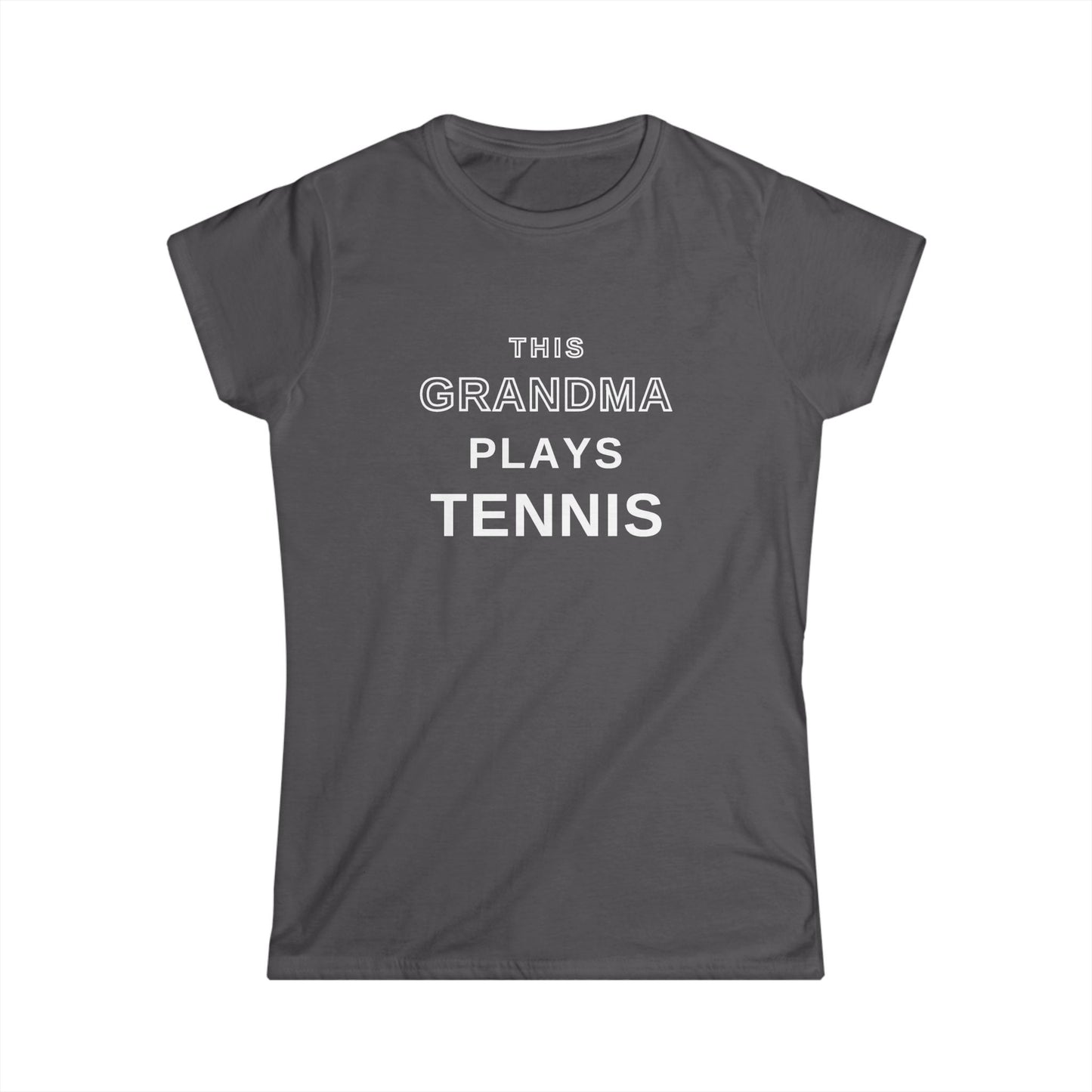This Grandma Plays Tennis Shirt | Funny Tennis Grandma T-Shirt, Gift for Tennis-Playing Grandmas