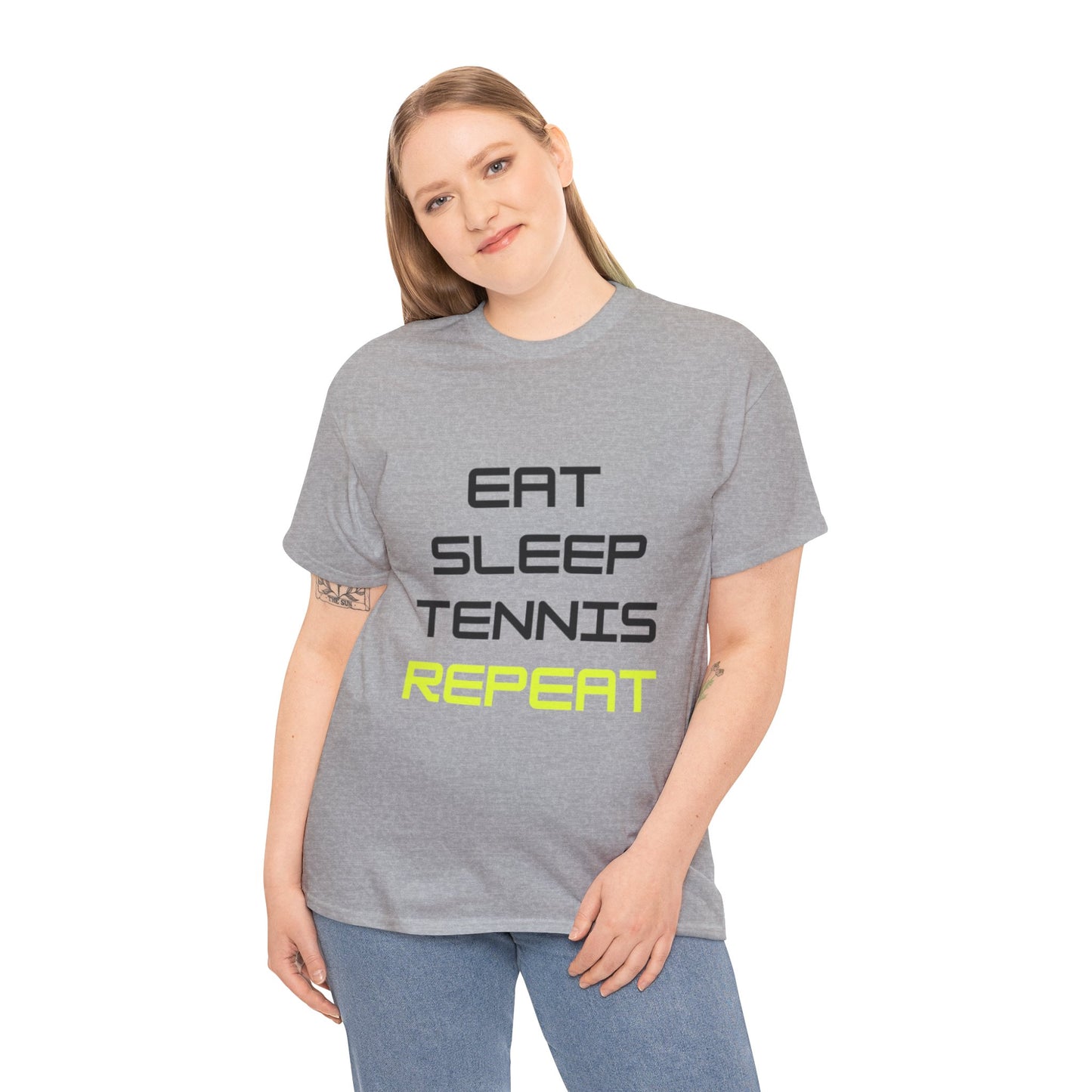 Eat-Sleep-Tennis-Repeat | Cotton Short Sleeve T-Shirt
