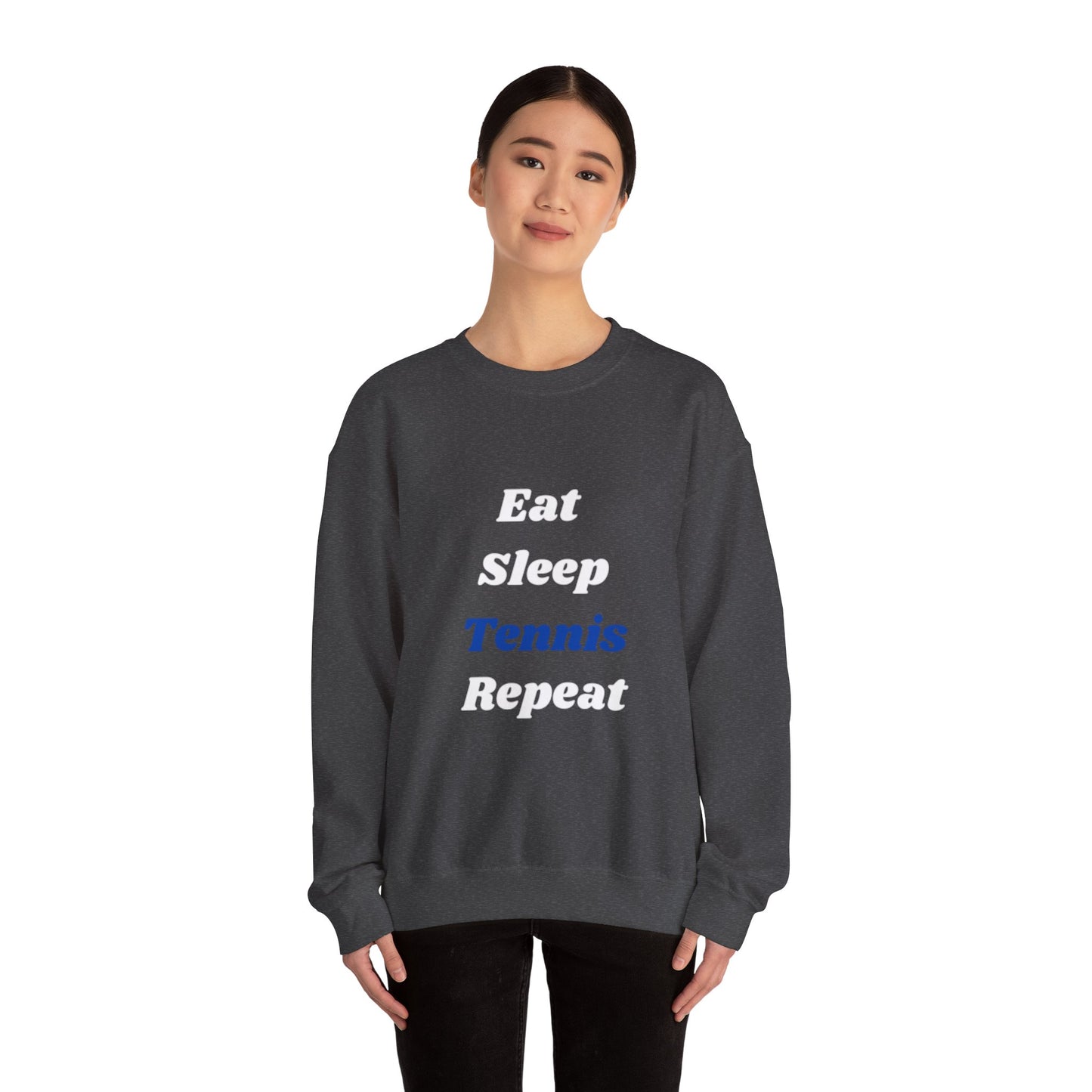 Eat-Sleep-Tennis-Repeat | Unisex Crewneck Sweatshirt