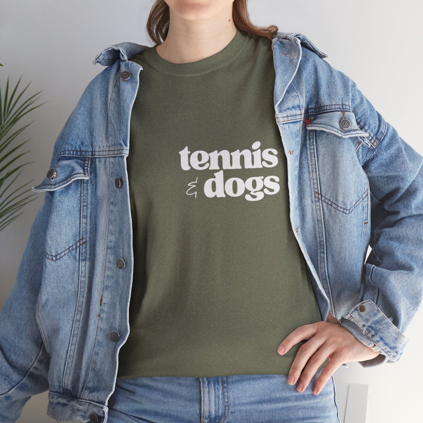 Tennis & Dogs | Unisex Cotton Shirt