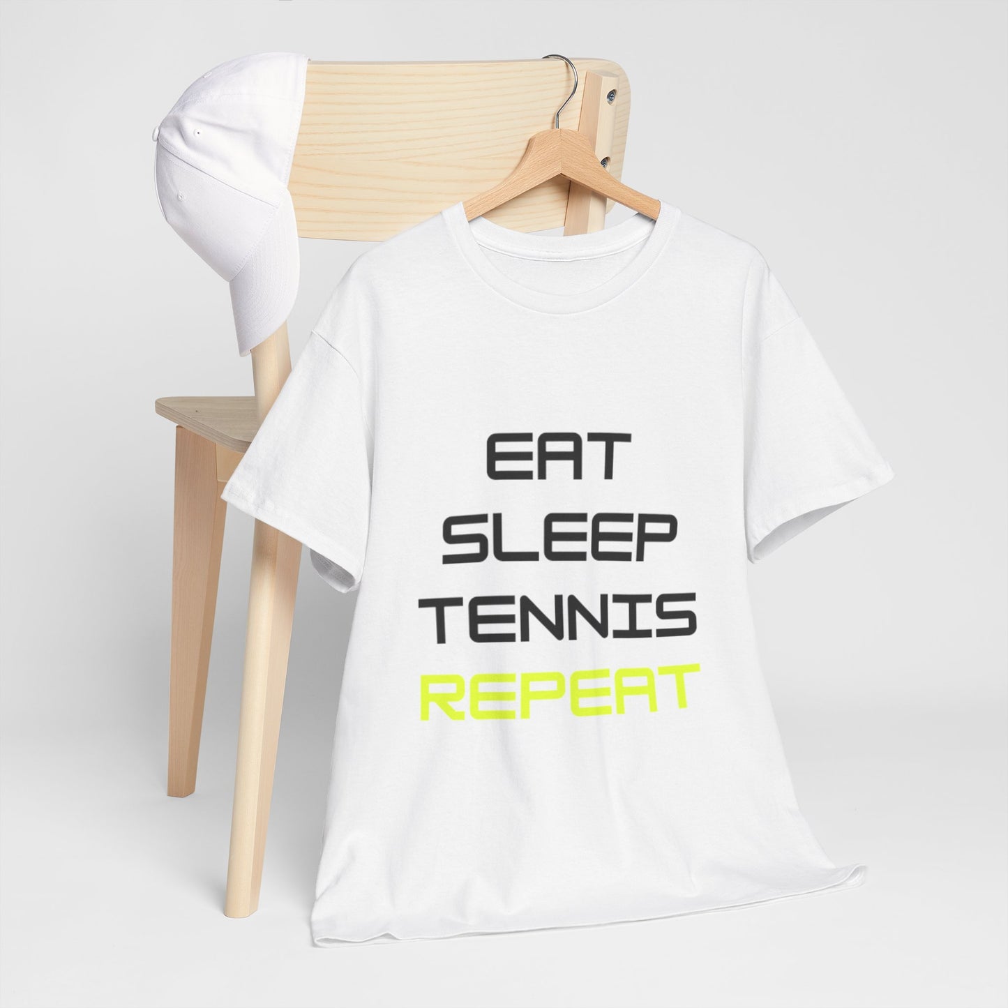 Eat-Sleep-Tennis-Repeat | Cotton Short Sleeve T-Shirt