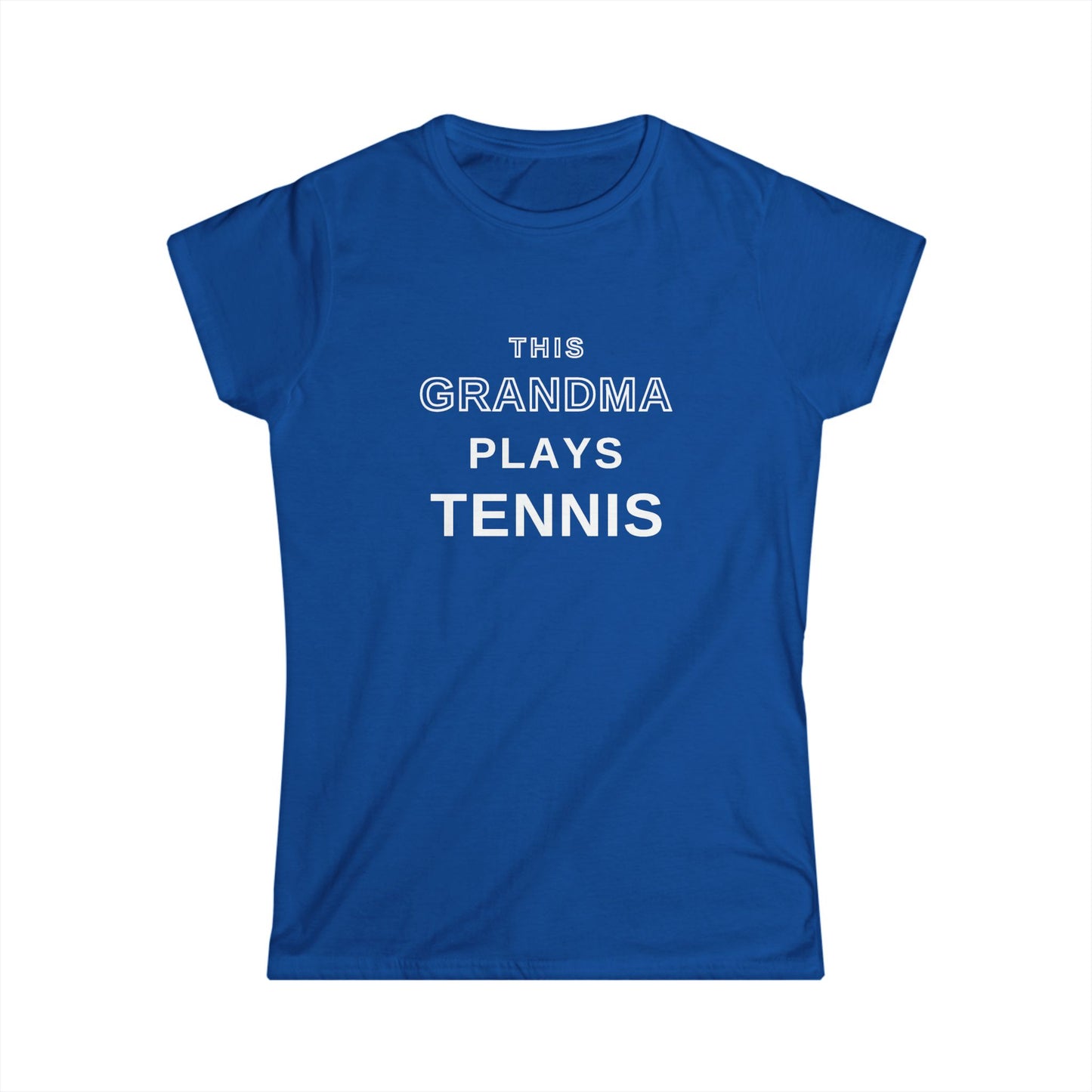 This Grandma Plays Tennis Shirt | Funny Tennis Grandma T-Shirt, Gift for Tennis-Playing Grandmas