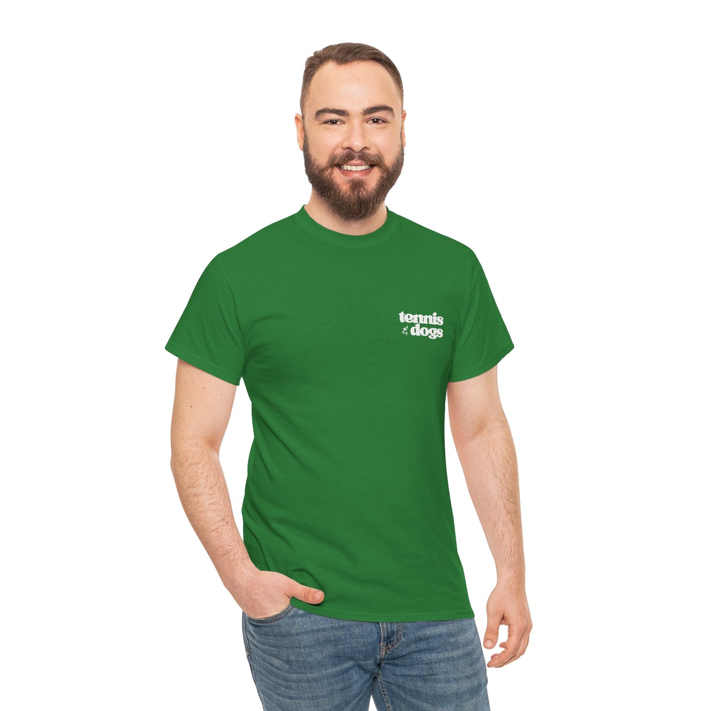 Tennis & Dogs Shirt | Unisex Tennis Dog Lover T-Shirt, Gift for Tennis Players Who Love Dogs