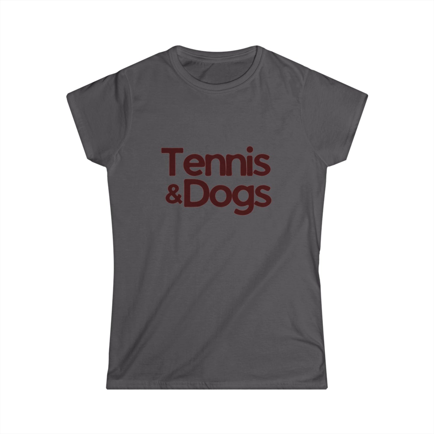 Tennis & Dogs Shirt | Funny Tennis Dog Lover T-Shirt, Gift for Women Who Love Tennis and Dogs