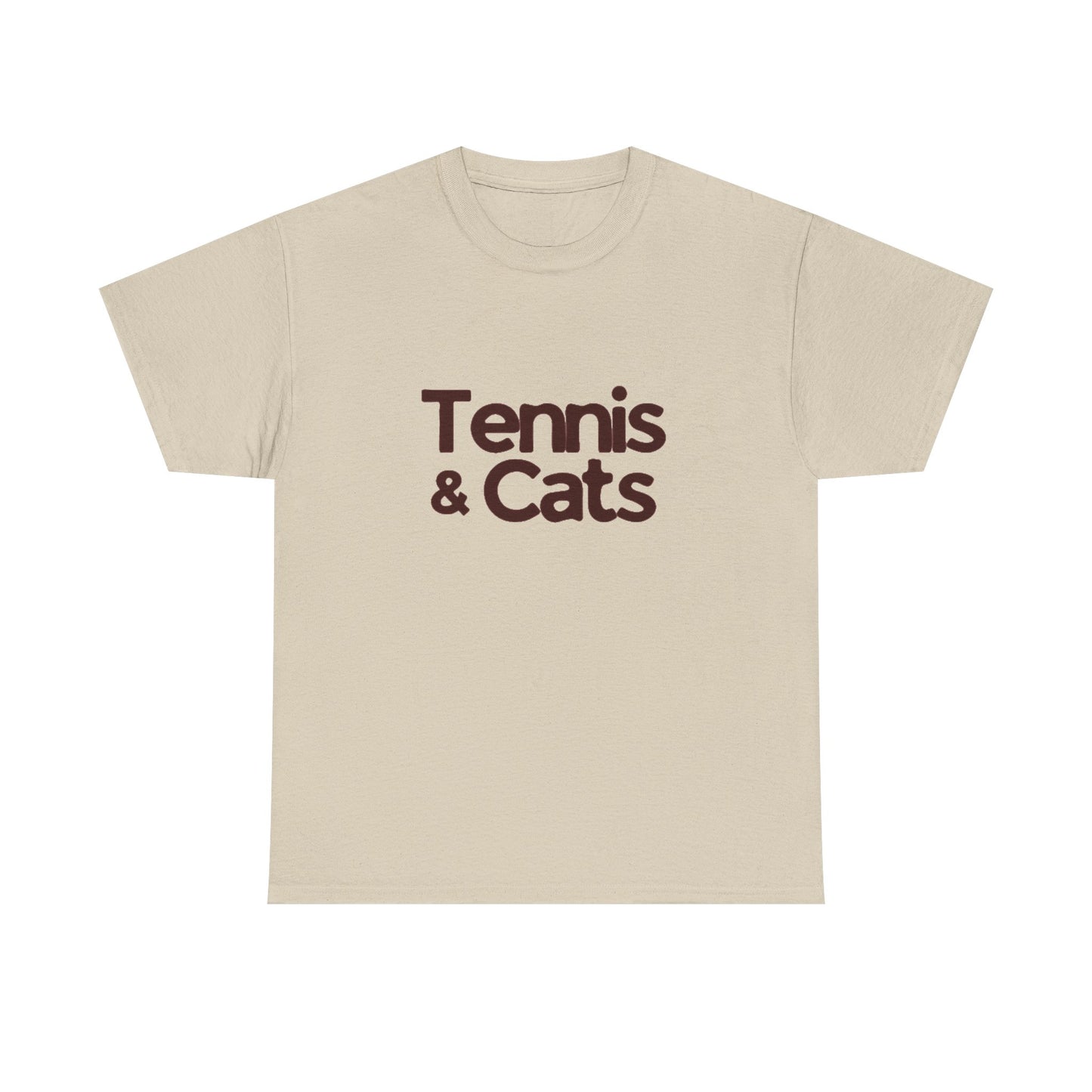 Tennis & Cats Shirt | Funny Tennis Cat Lover T-Shirt, Gift for Men Who Love Tennis and Cats
