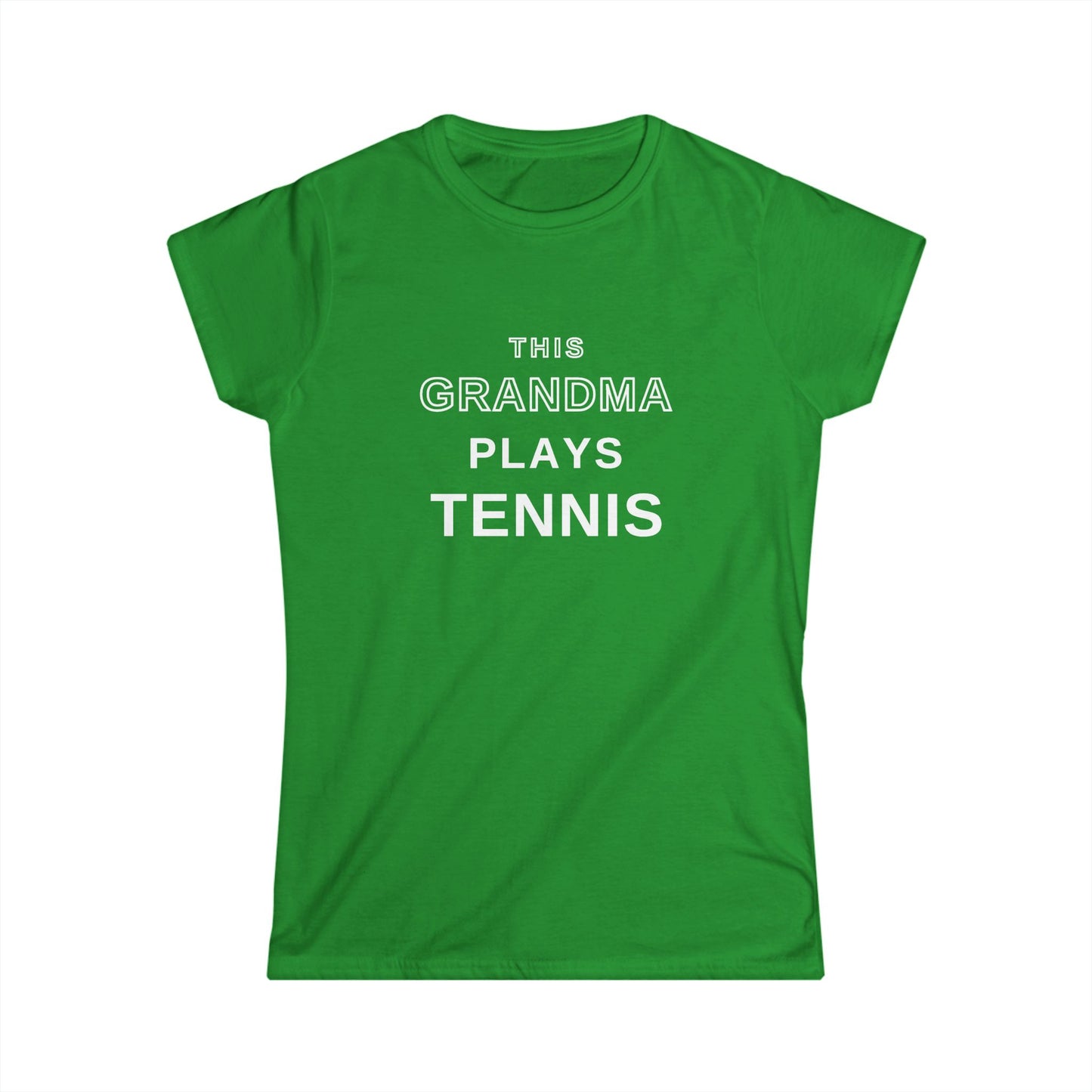 This Grandma Plays Tennis Shirt | Funny Tennis Grandma T-Shirt, Gift for Tennis-Playing Grandmas