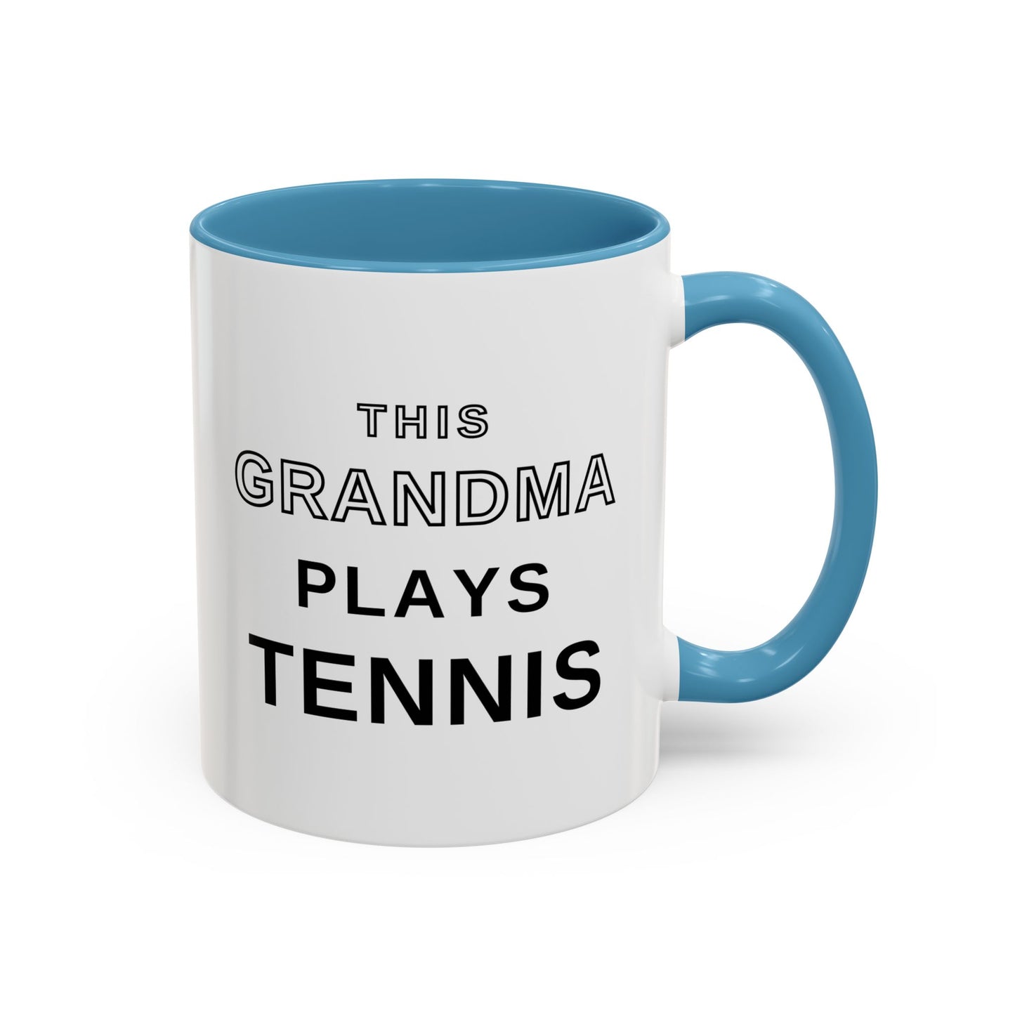 This Grandma Plays Tennis Coffee Mug | Funny Tennis Accent Mug, Gift for Tennis Grandmas