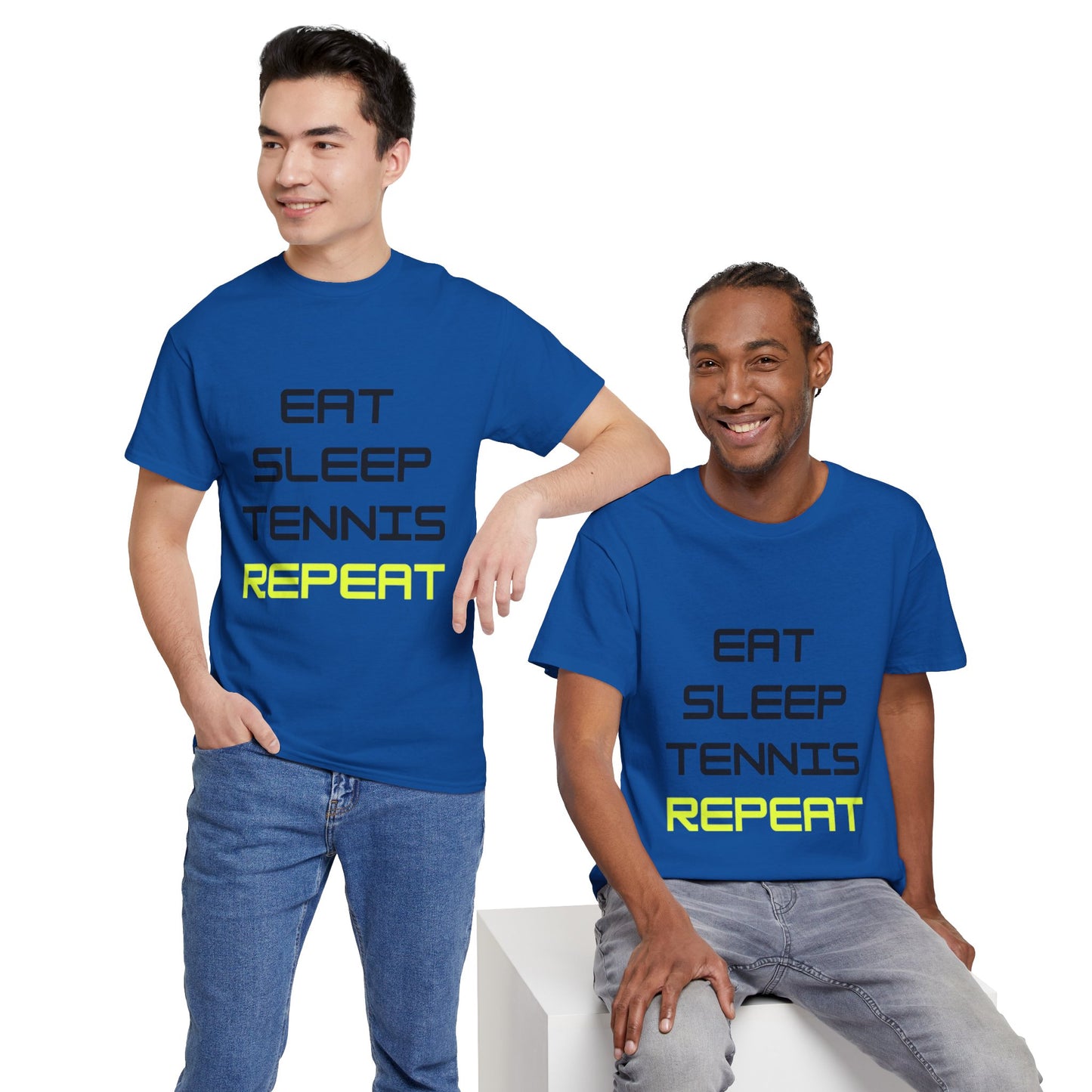 Eat-Sleep-Tennis-Repeat | Cotton Short Sleeve T-Shirt
