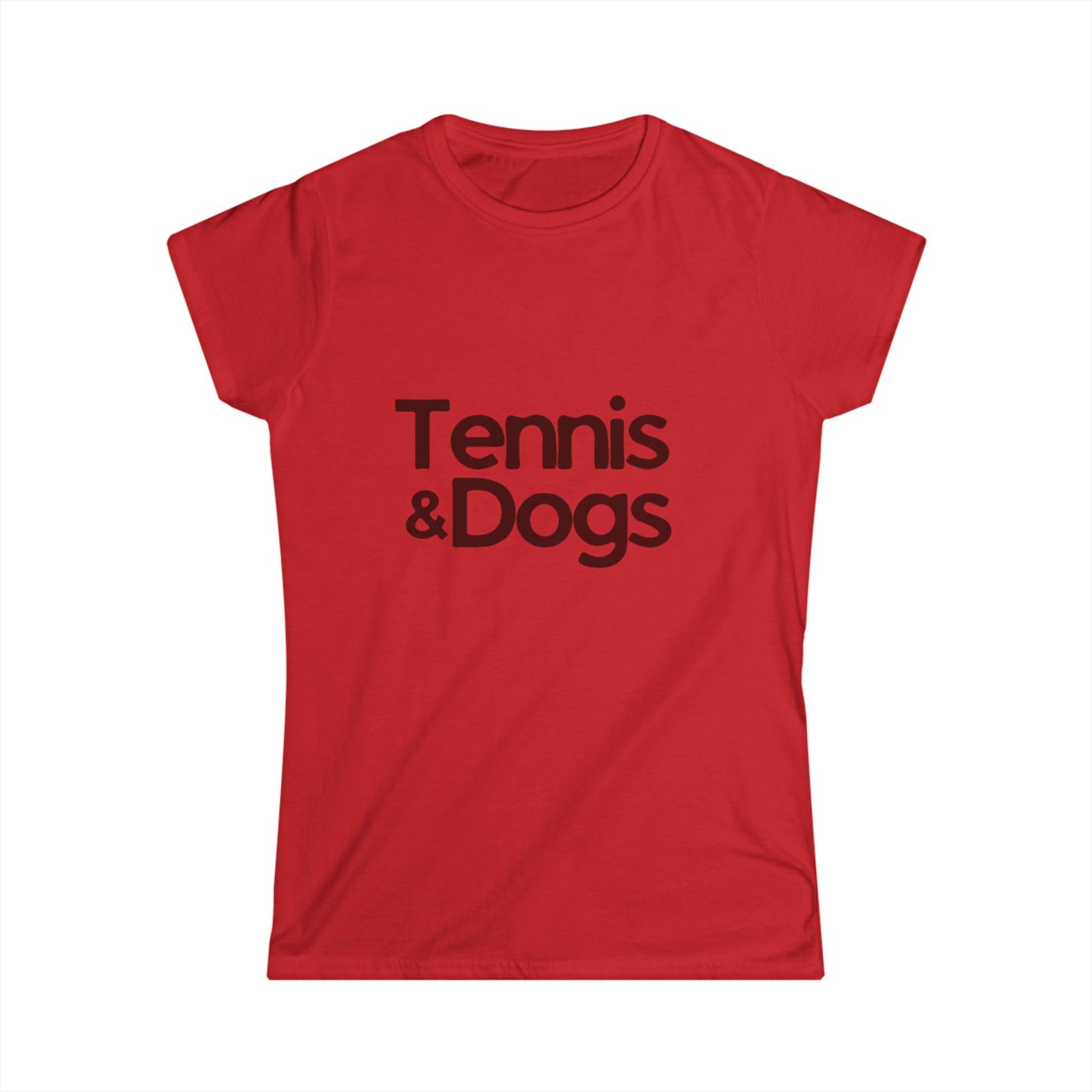 Tennis & Dogs | Women's Soft Tee