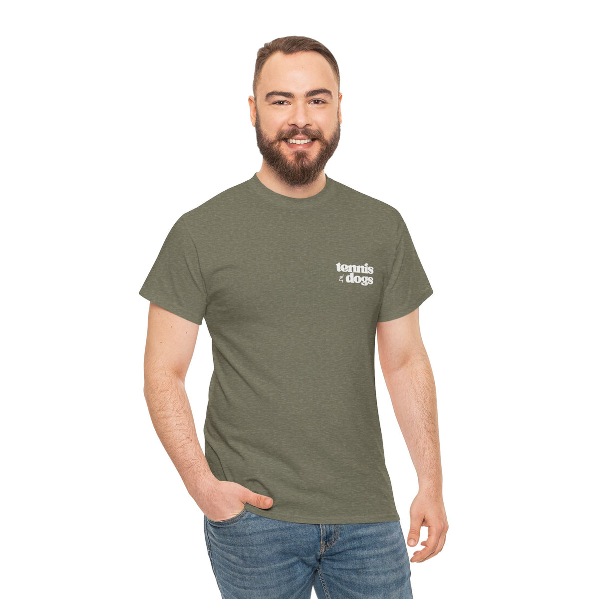 Tennis & Dogs Shirt | Unisex Tennis Dog Lover T-Shirt, Gift for Tennis Players Who Love Dogs
