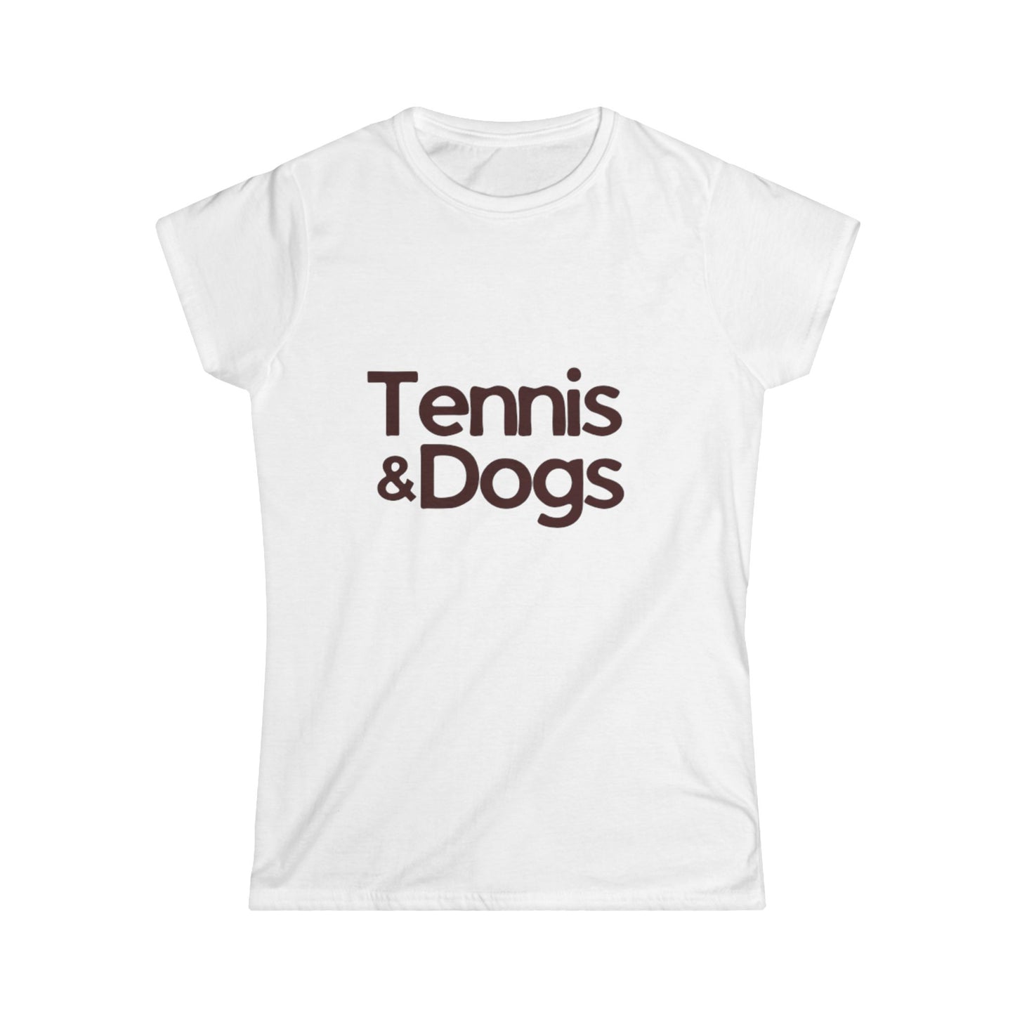 Tennis & Dogs | Women's Soft Tee