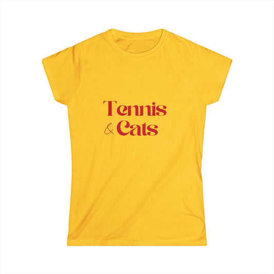 Tennis & Cats | Women's Soft Tee