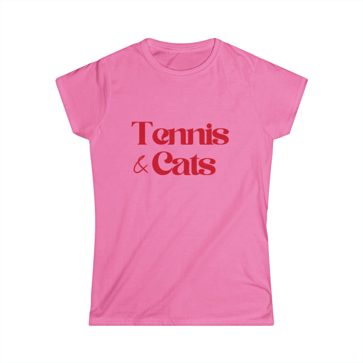 Tennis & Cats Shirt | Funny Tennis Cat Lover T-Shirt, Gift for Women Who Love Tennis and Cats