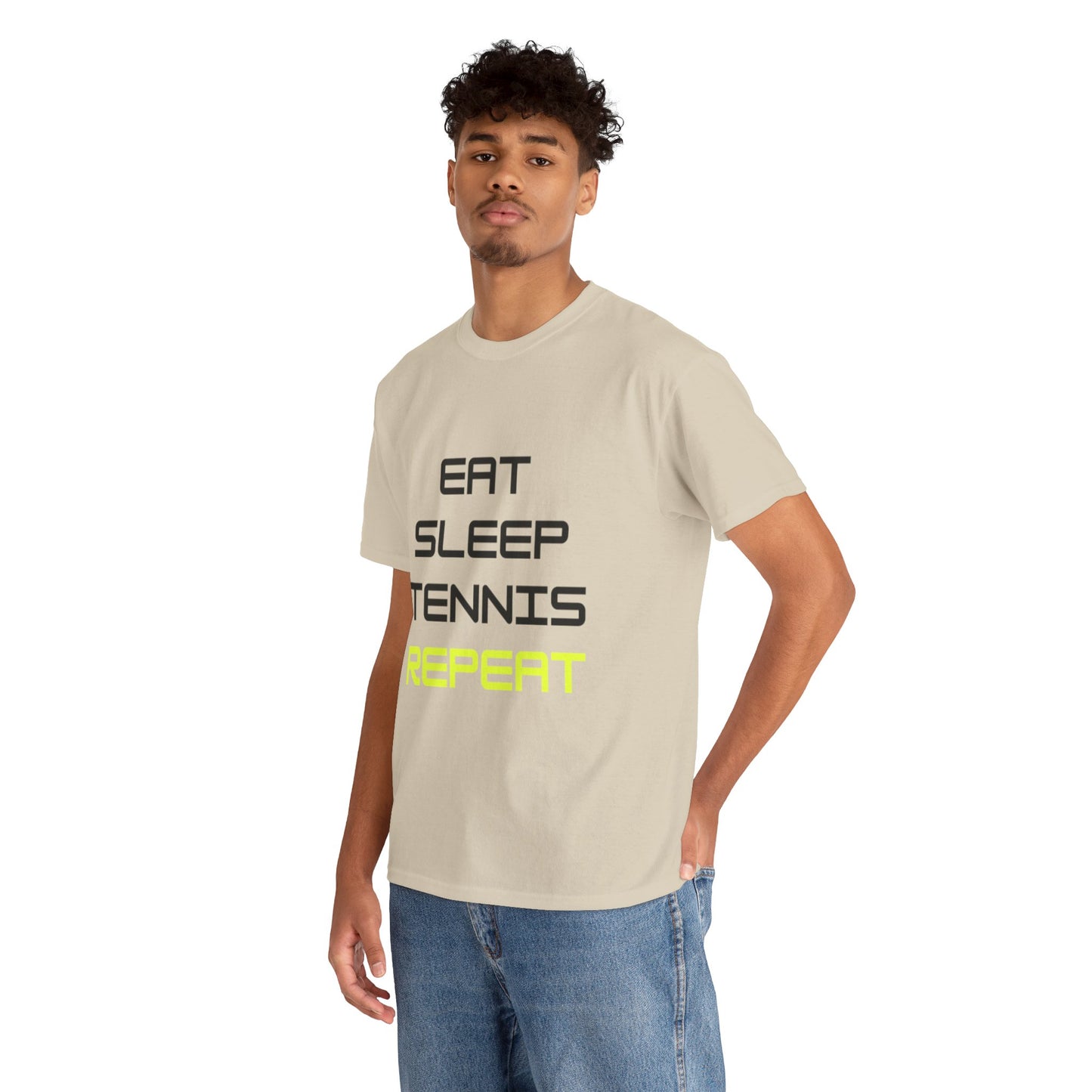 Eat-Sleep-Tennis-Repeat | Cotton Short Sleeve T-Shirt