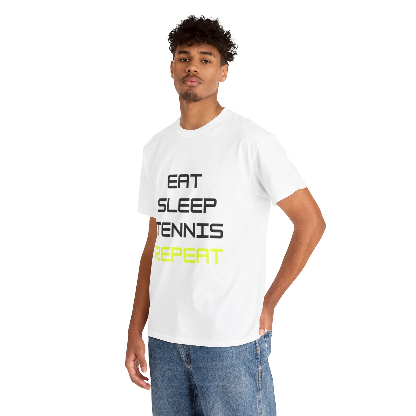 Eat-Sleep-Tennis-Repeat | Cotton Short Sleeve T-Shirt